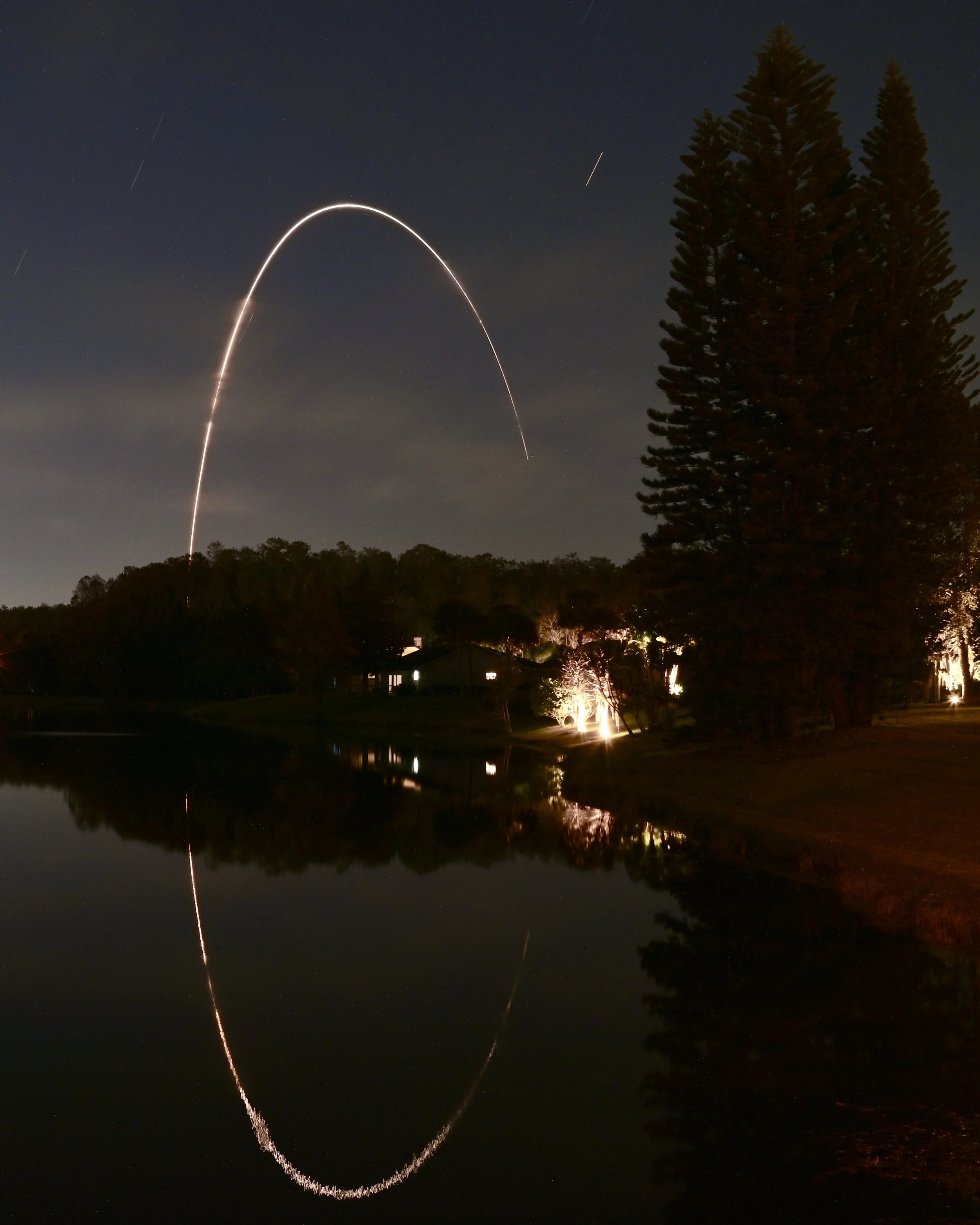 Falcon 9 launch seen from Orlando