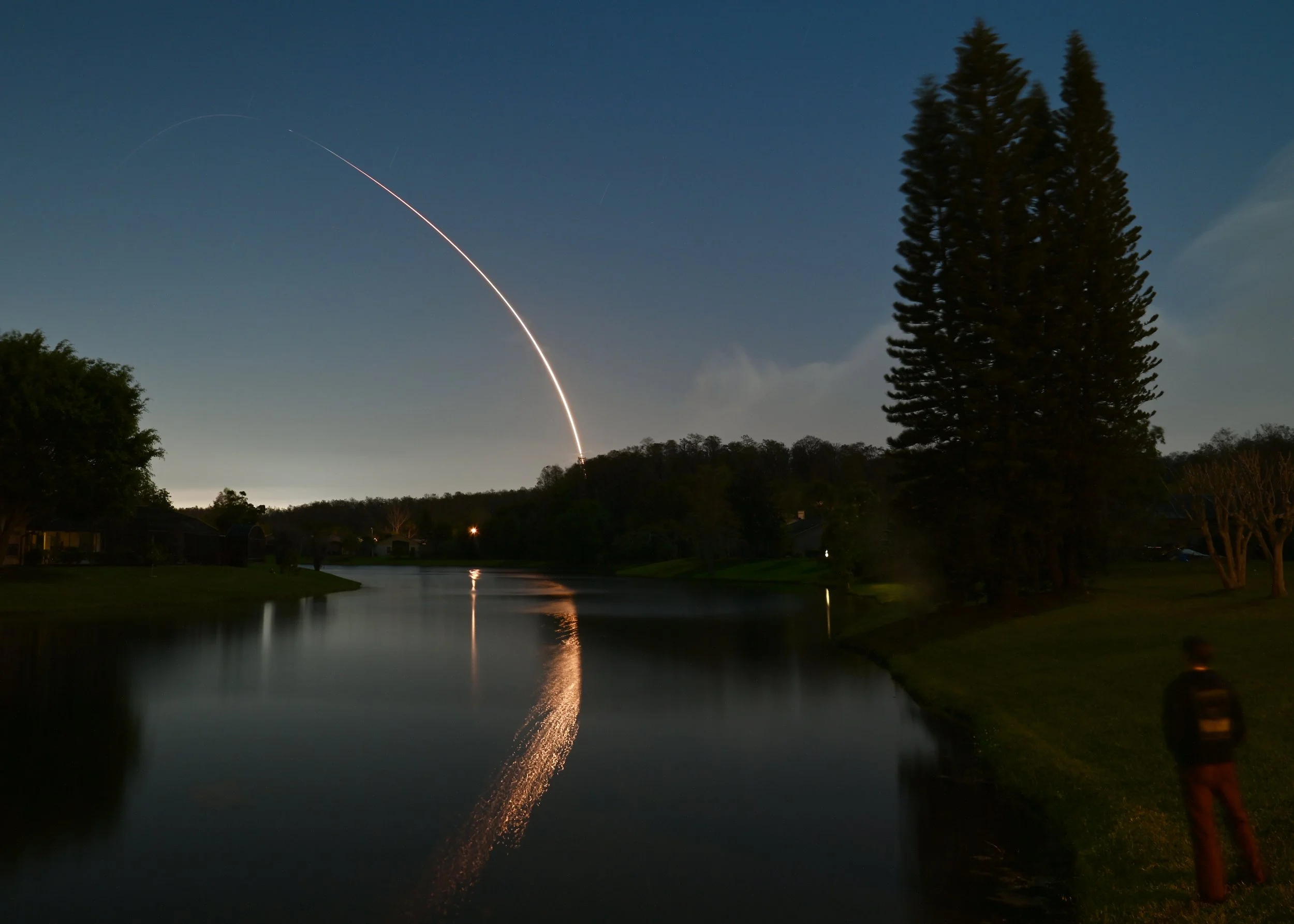 Falcon 9 Launch with a bonus self portrait