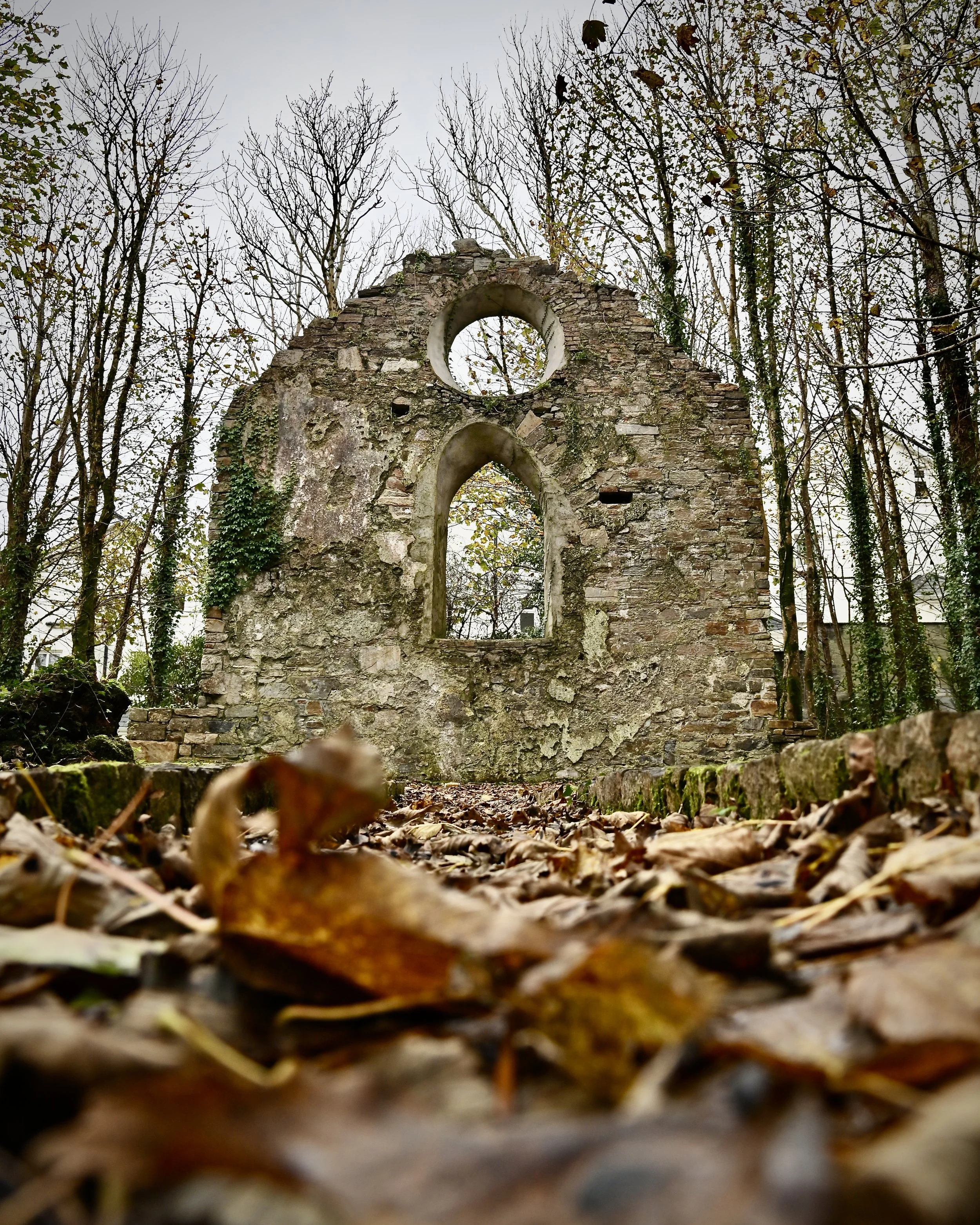 Church ruins in Clifden, Ireland