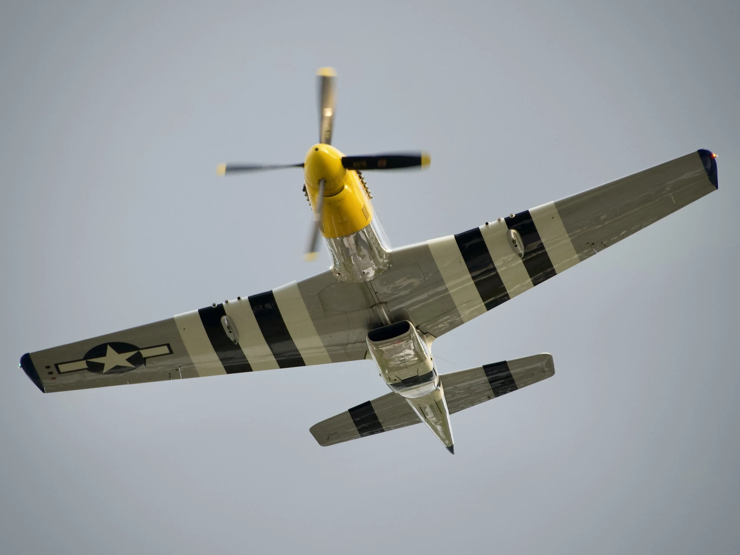 P-51D invasion stripes