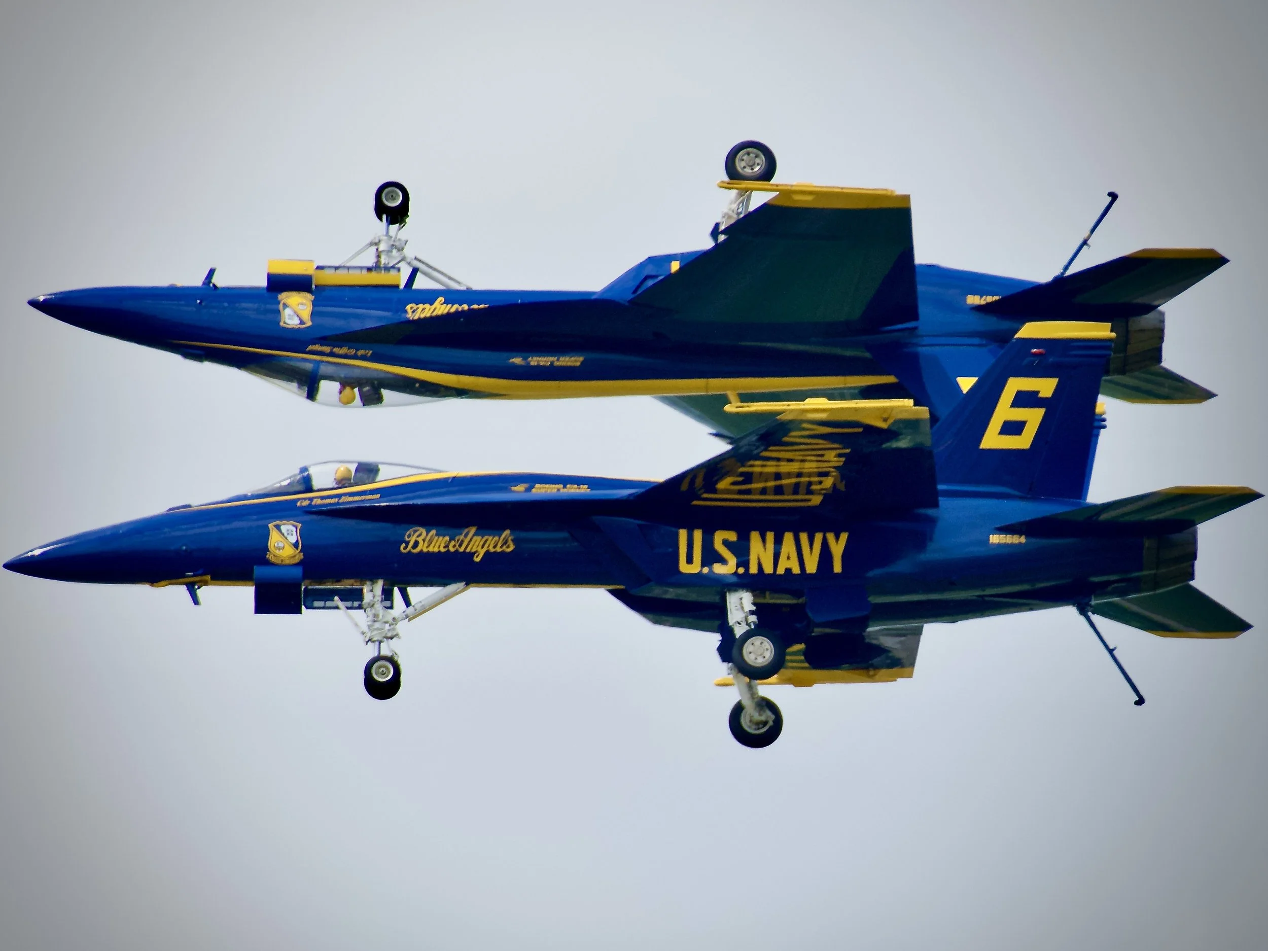 Blue Angels mirror image