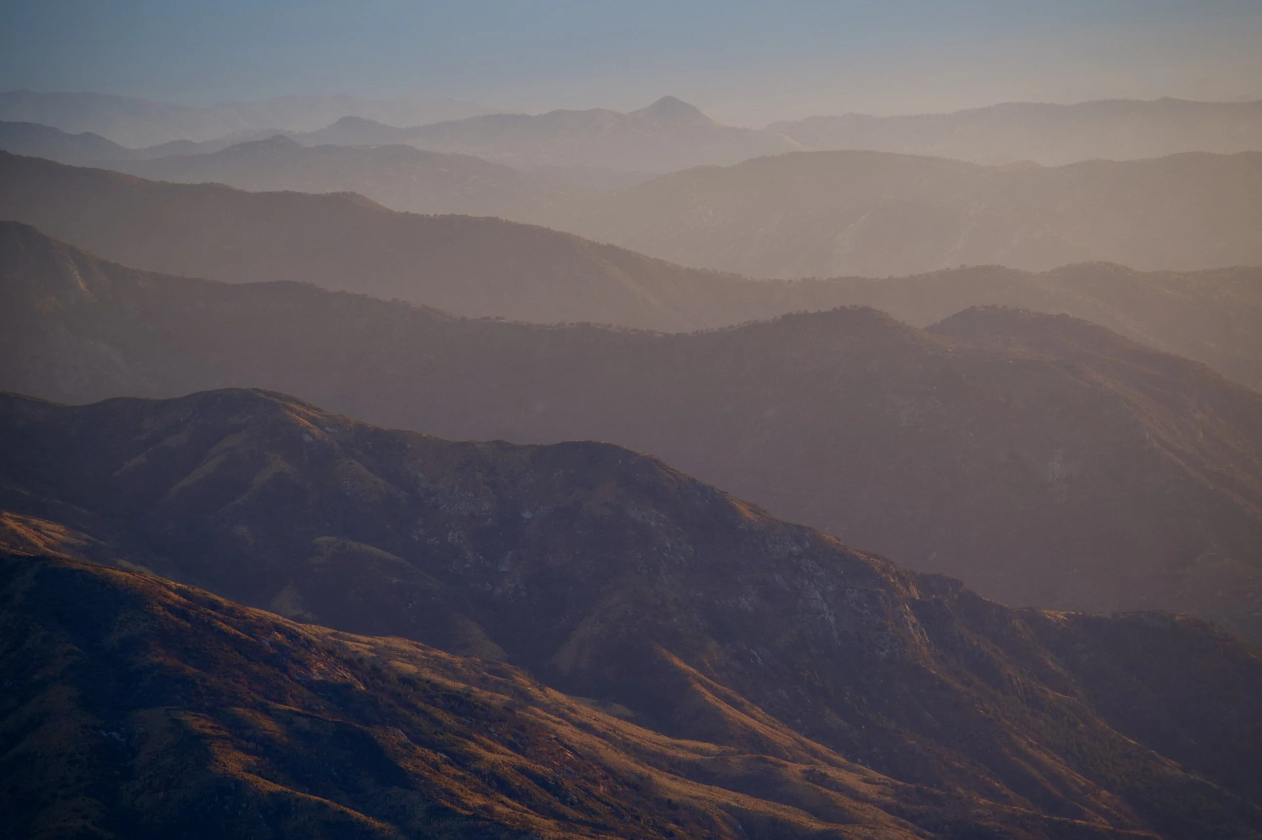 Smog in Sequoia National Park