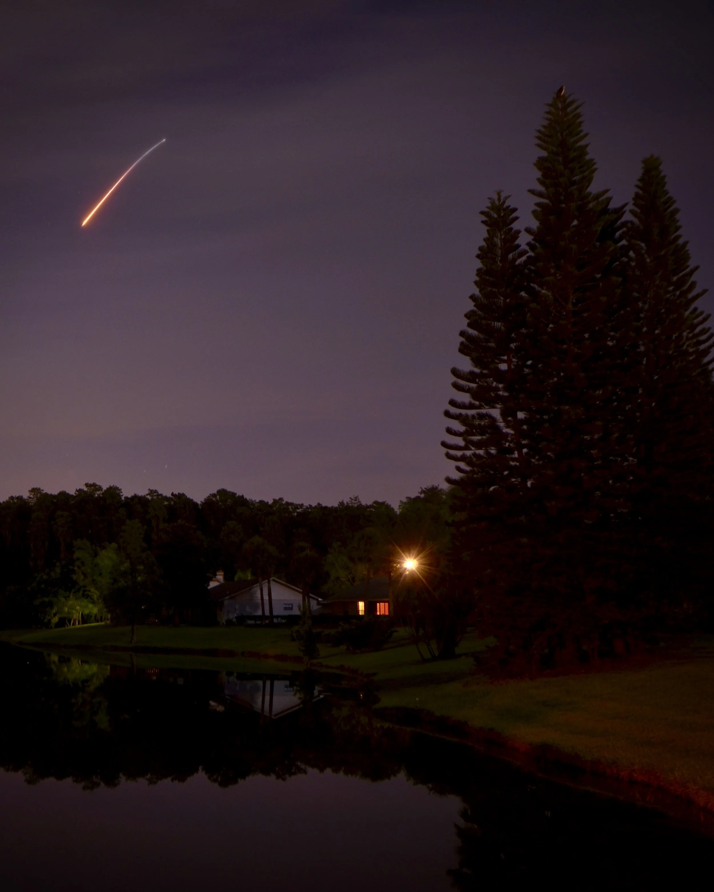 Falcon 9 launch seen from Orlando