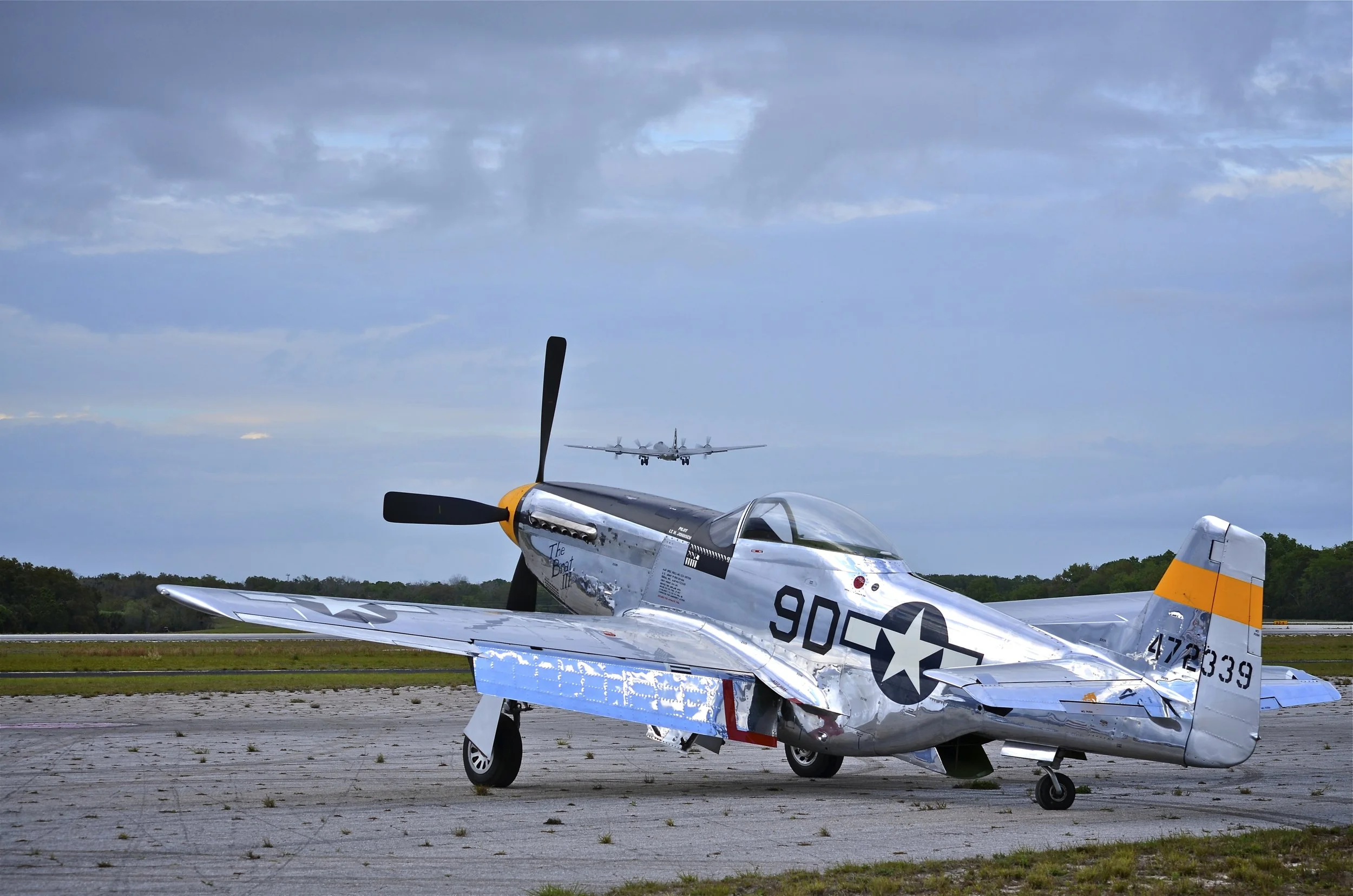 P-51D Mustang and B-29 Superfortress