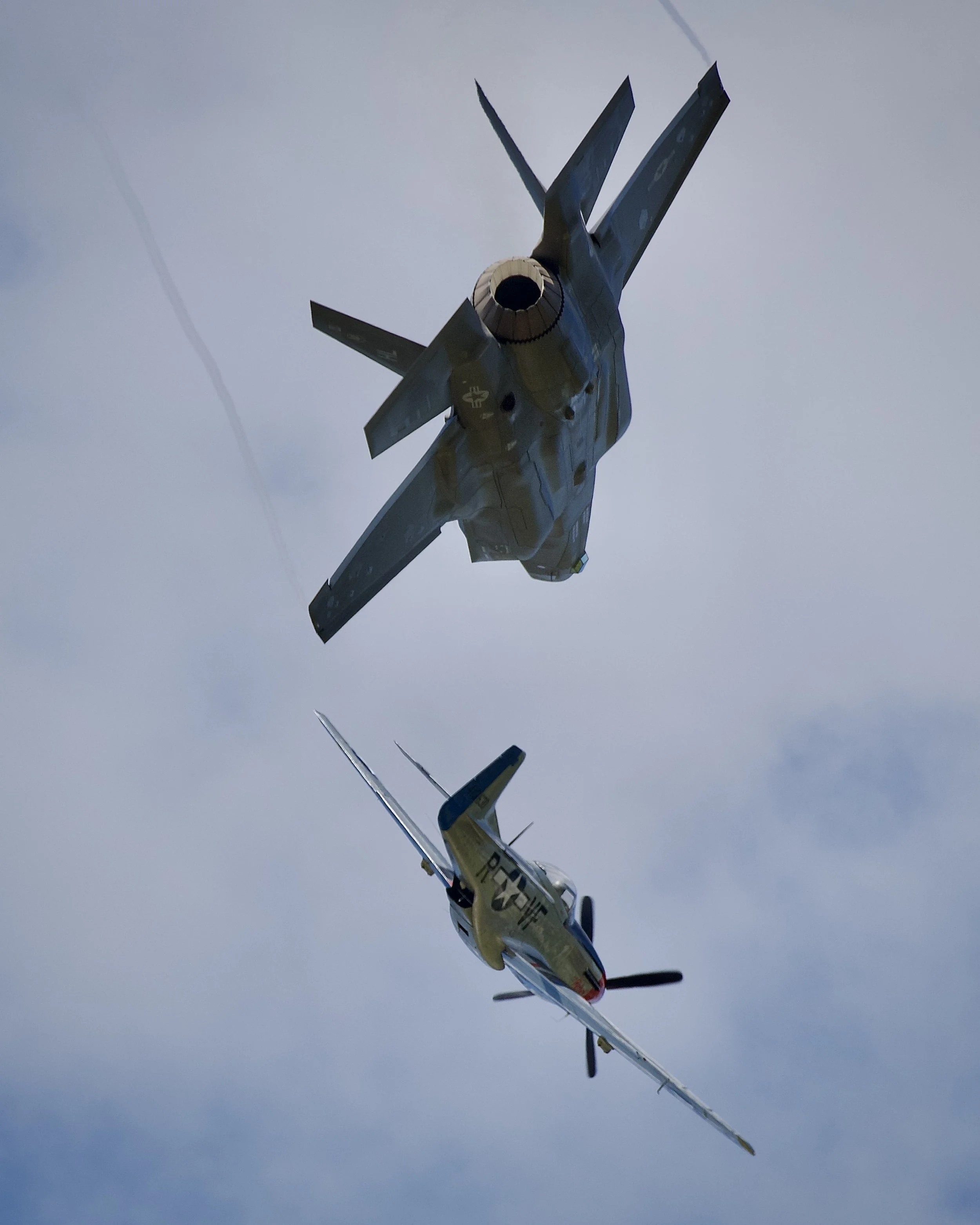 F-35 and P-51 