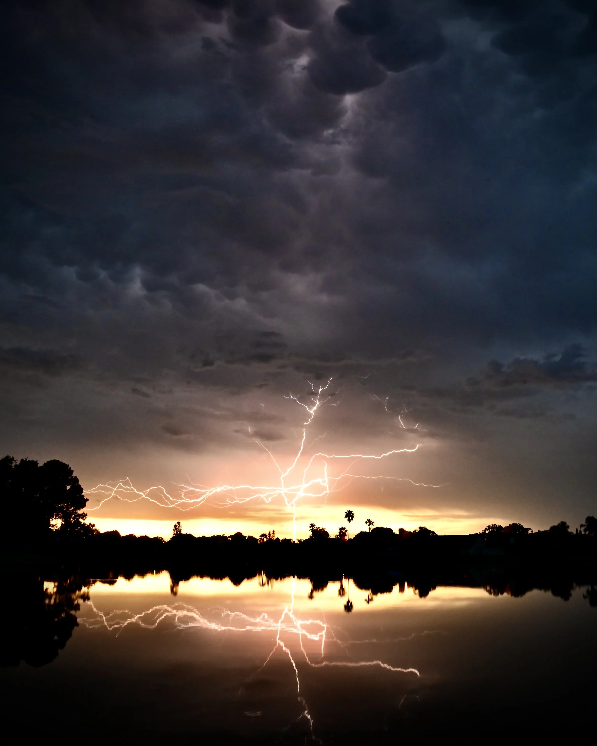 Backyard lightning