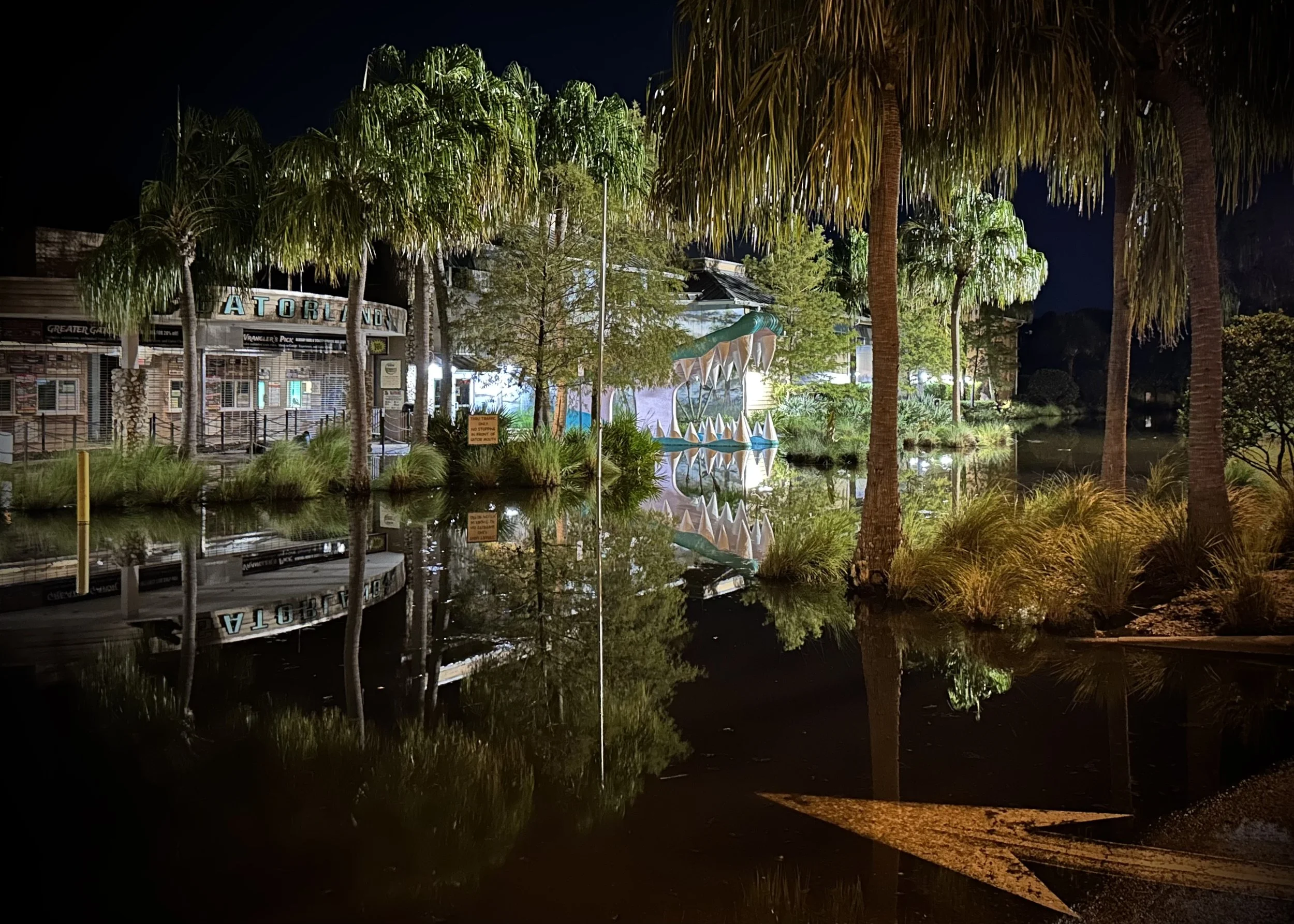 Gatorland, flooded after a hurricane