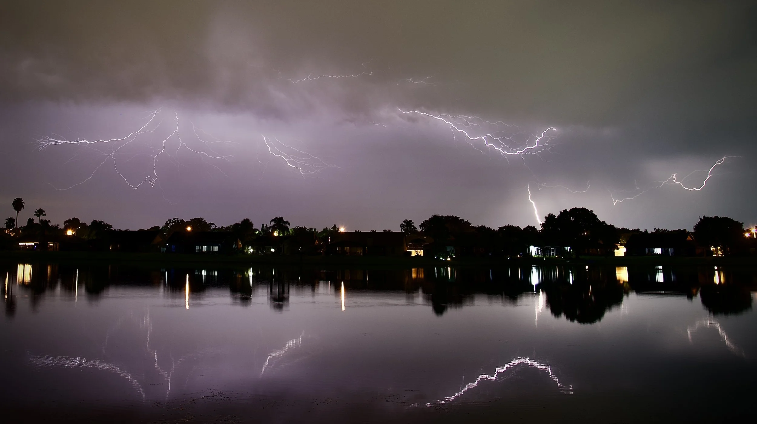 Backyard lightning