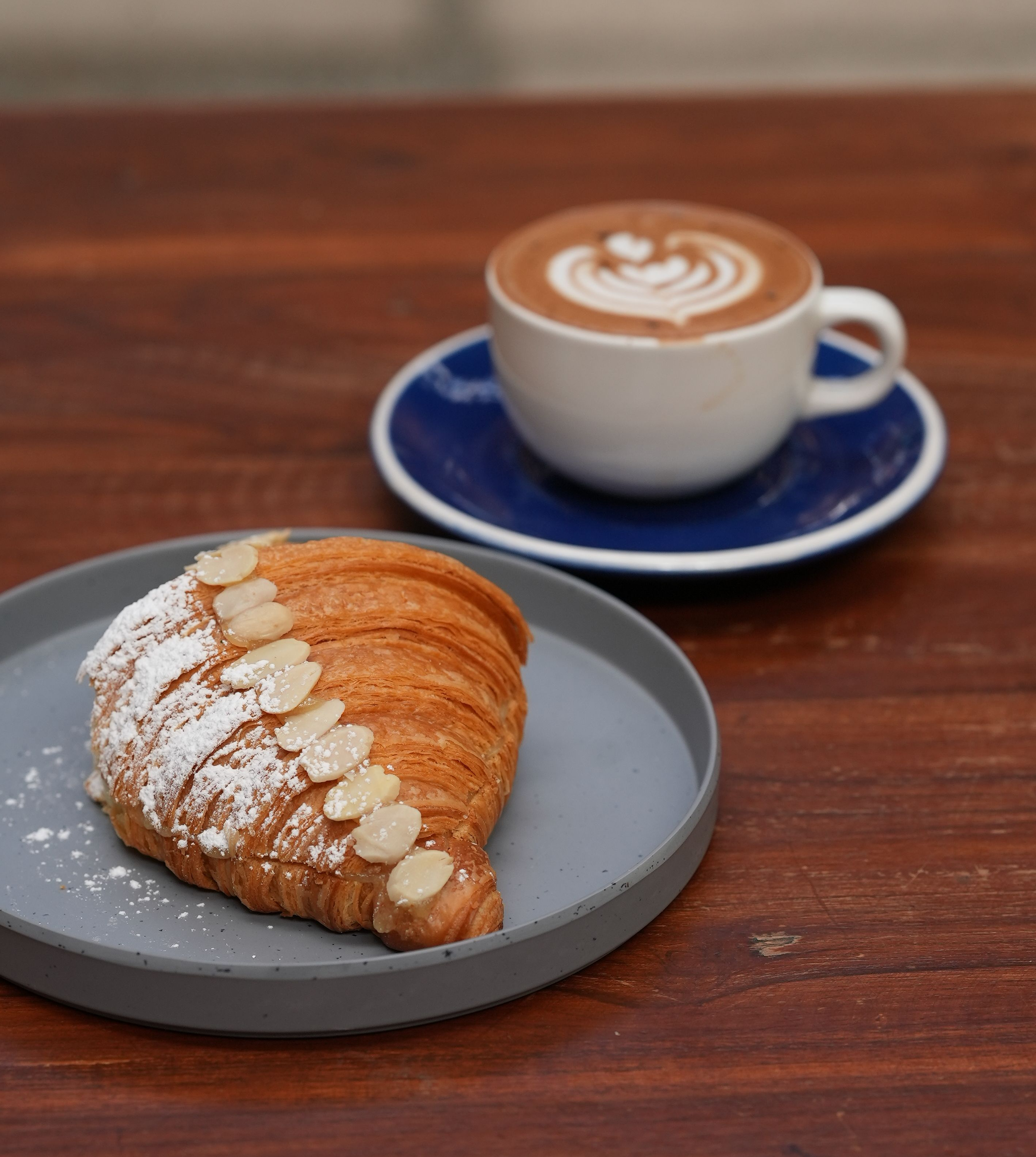 Wildflour Cafe almond croissant coffee BGC best brunch