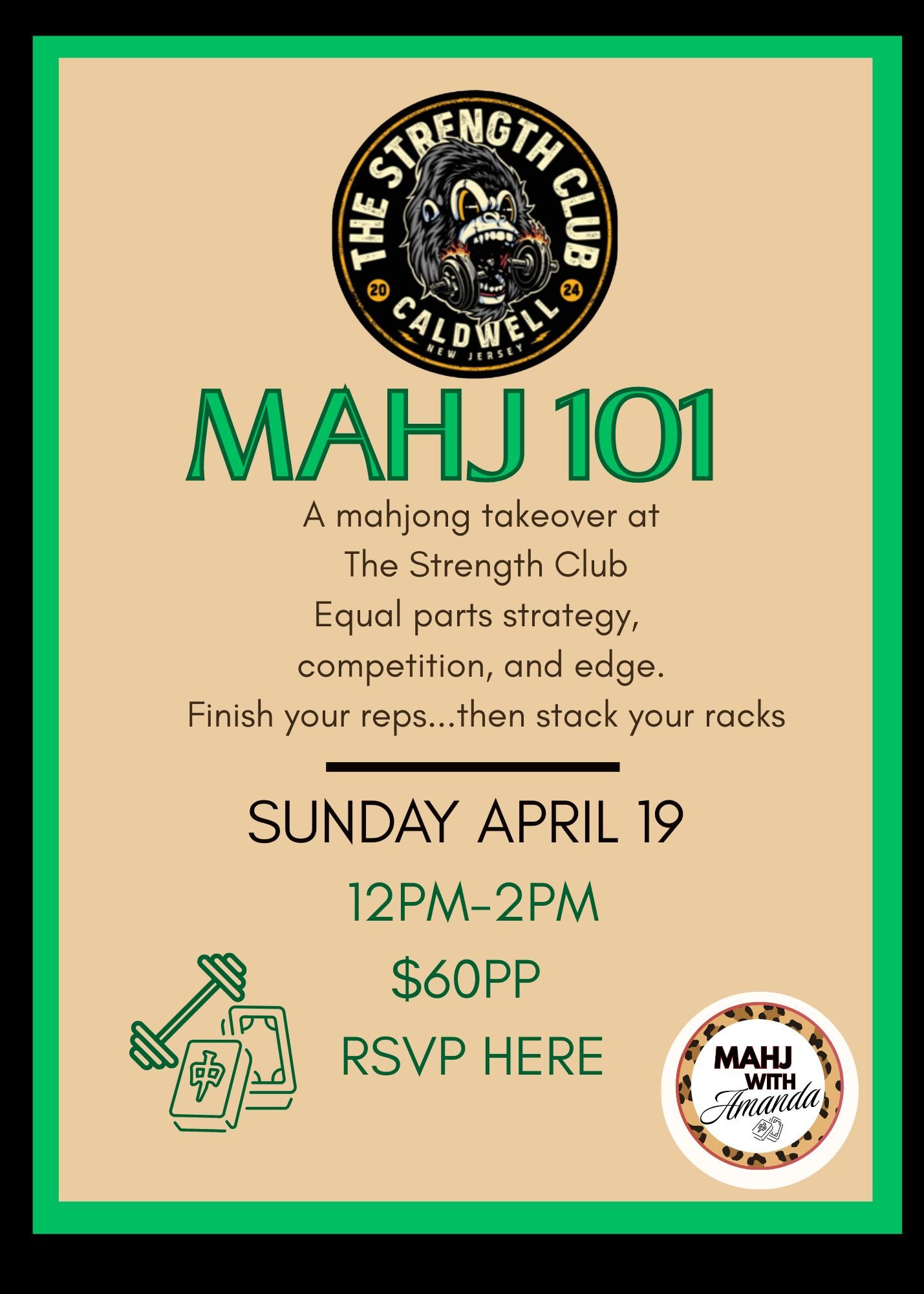 Mahj 101 at Strength Club