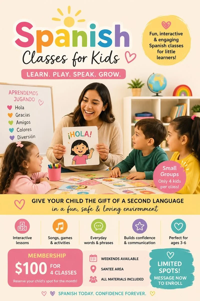 🌈✨ Spanish Class Membership – Learn, Play & Speak ✨🌈