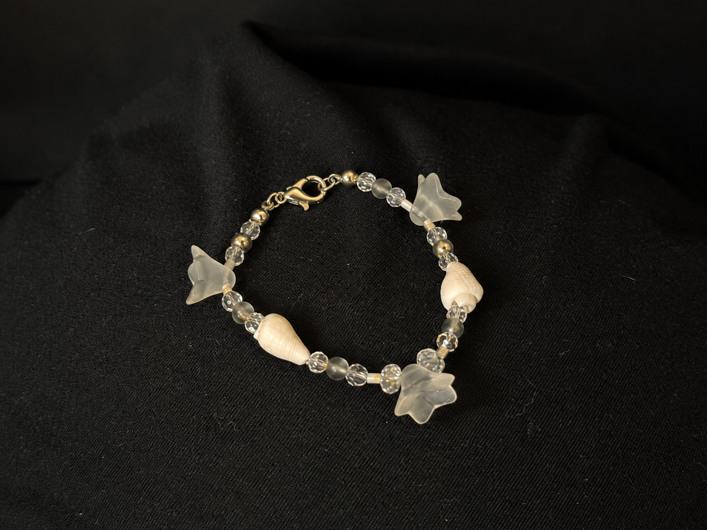 seashell and flower
