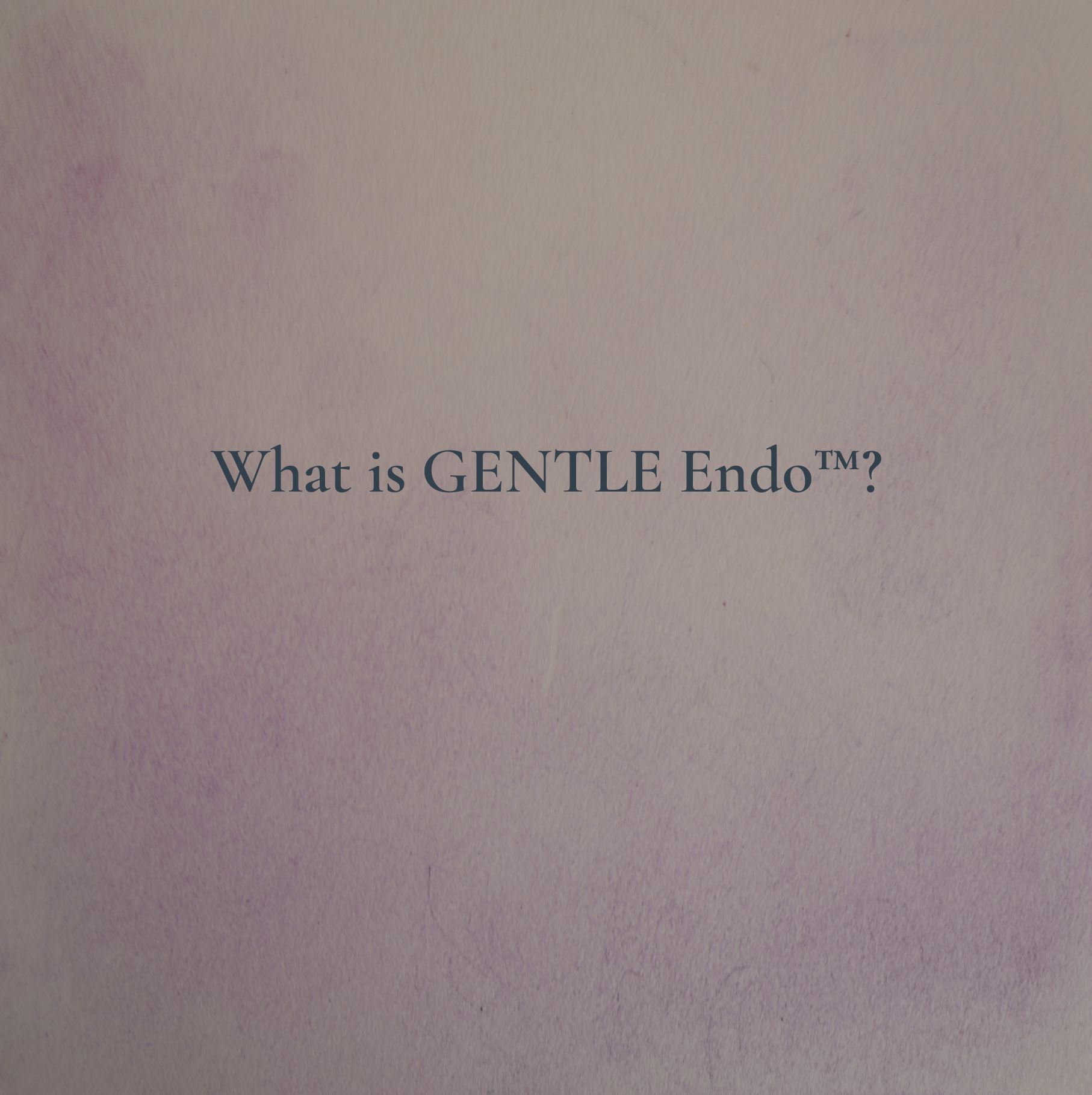 Close-up photo of GENTLE Endo artwork.