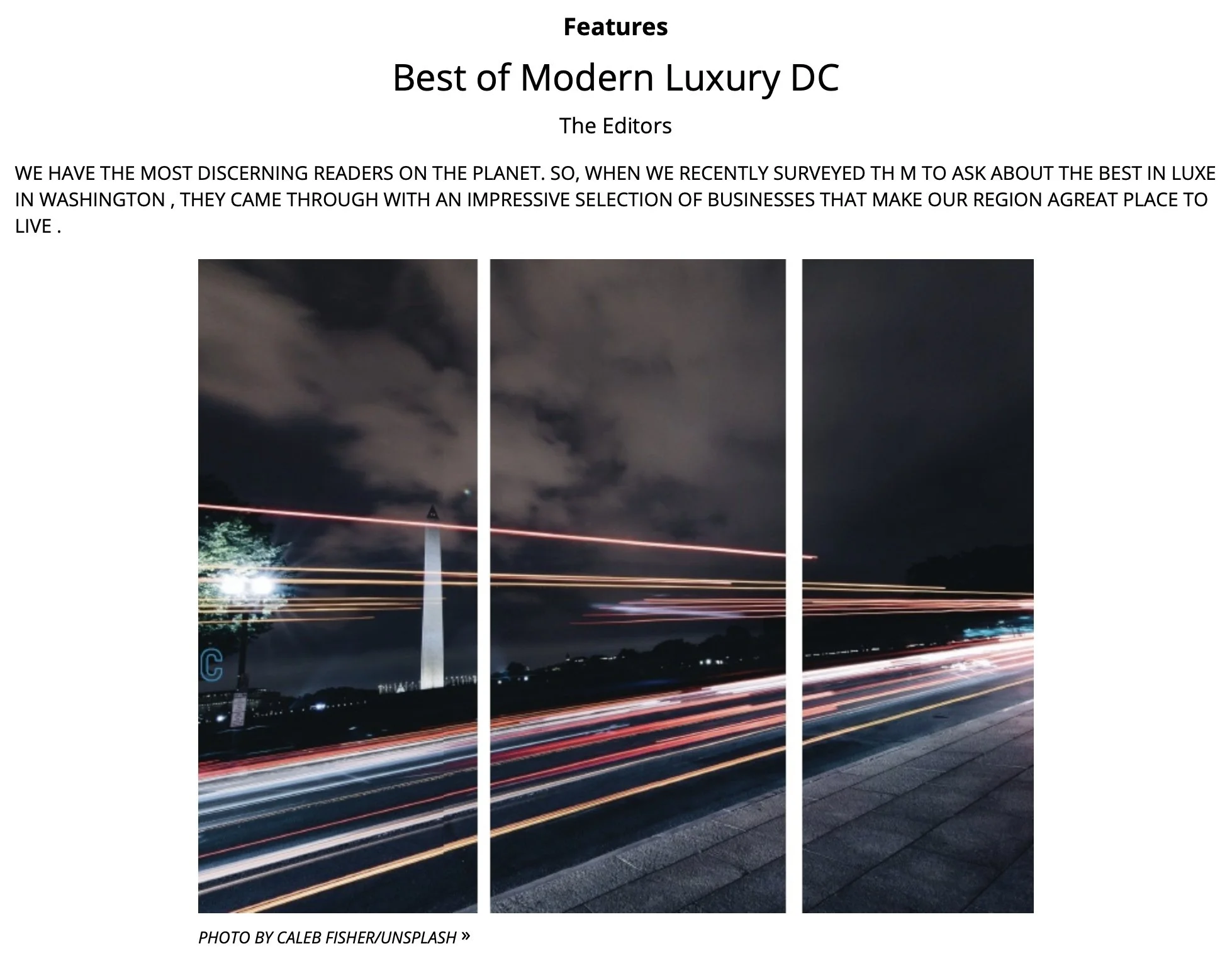 Modern Luxury - Best of DC: Best Facial Rejuvenation 2021