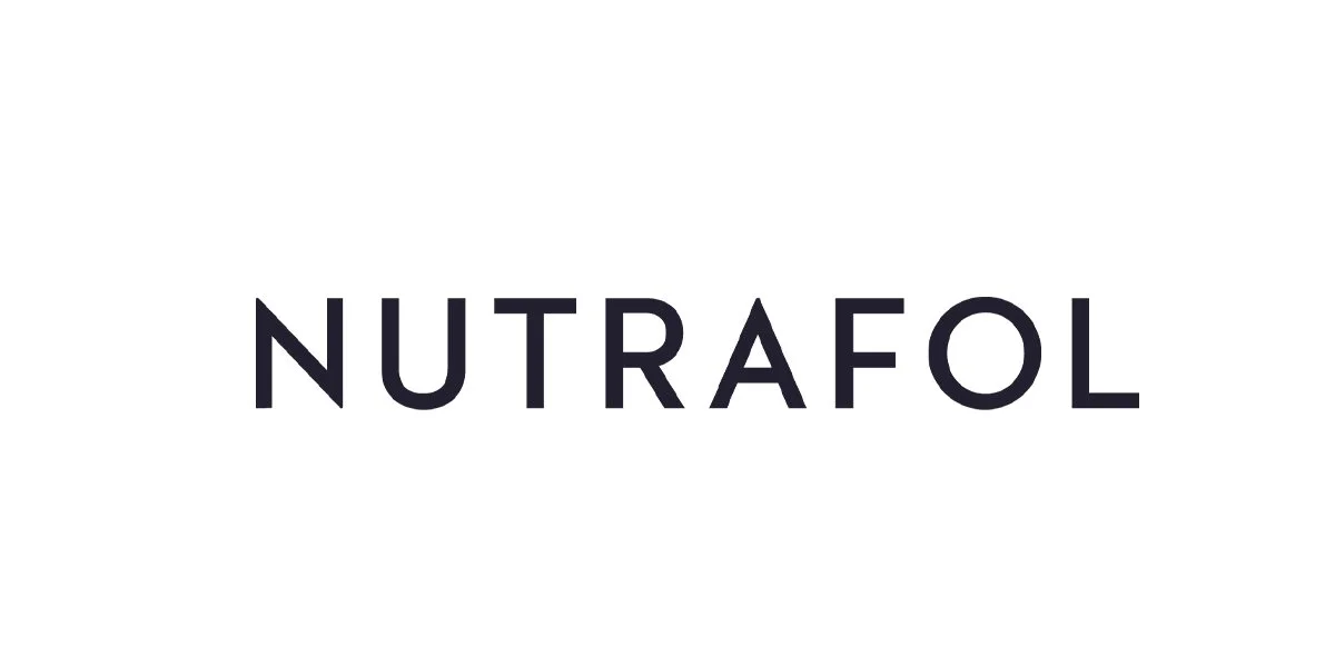 NUTRAFOL logo in black text on a white background.