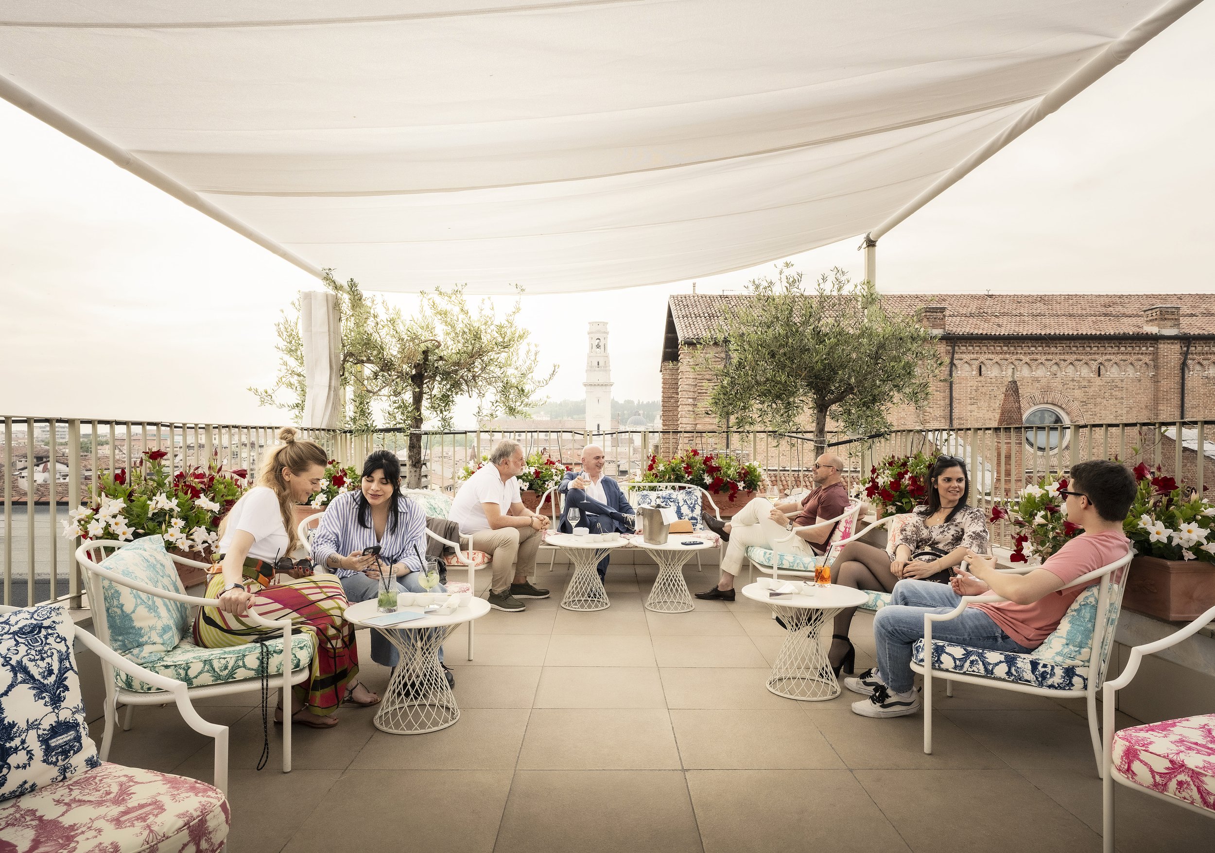 Dining above Verona
