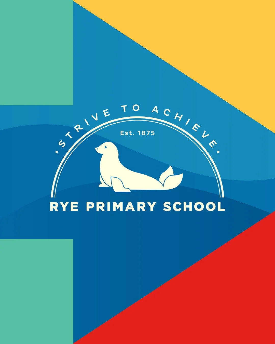 A fun yet professional logo created for Rye Primary School &mdash; designed to feel welcoming, modern, and full of community spirit while still being versatile enough to grow with the school. Used across uniforms, signage, and everyday stationary.⁠
.