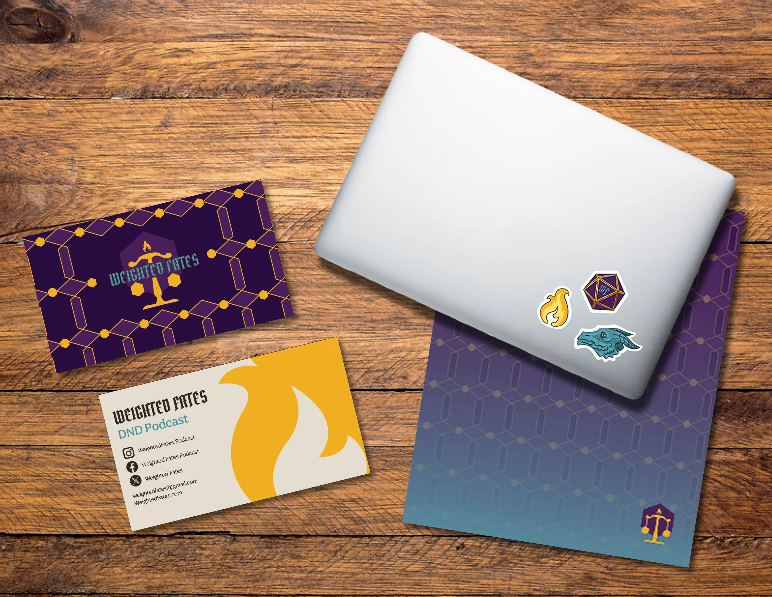 Business Card, Folder, Stickers