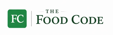 The Food Code logo with a green square containing 'FC' and the words 'The Food Code' to the right