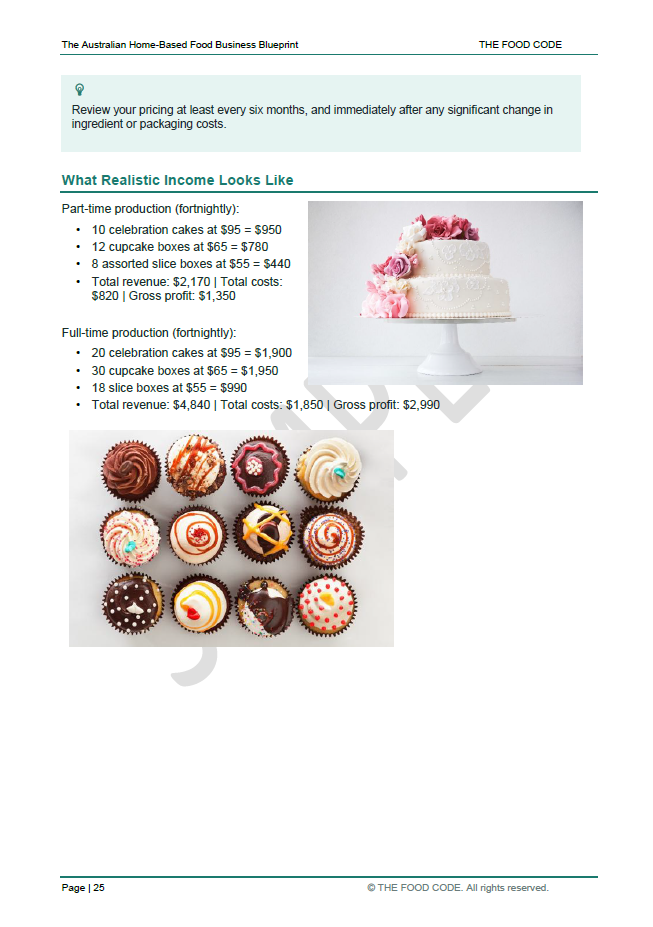 Home based food bsuiness income projection.png