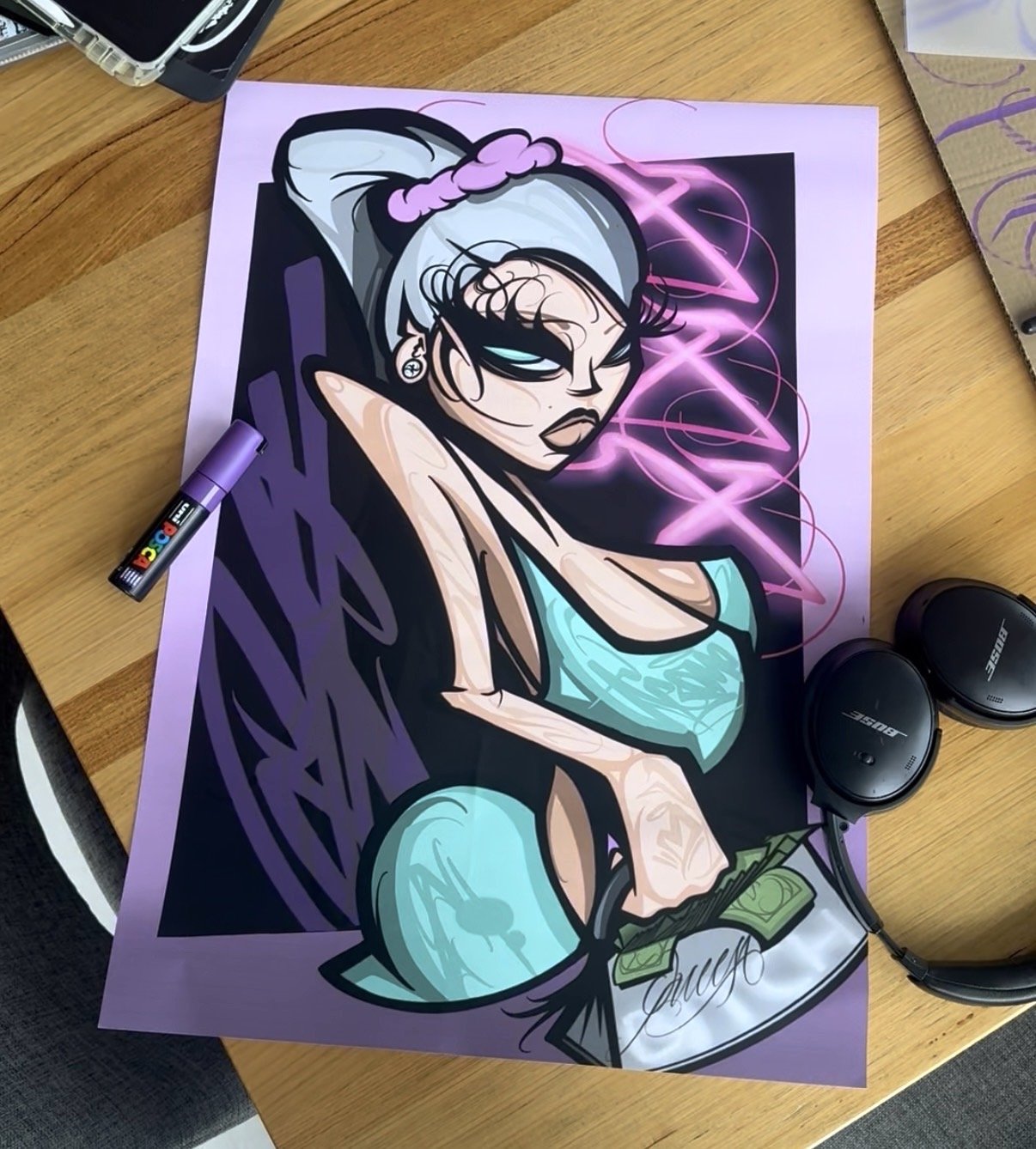 'NIGHT SHIFT' PRINT