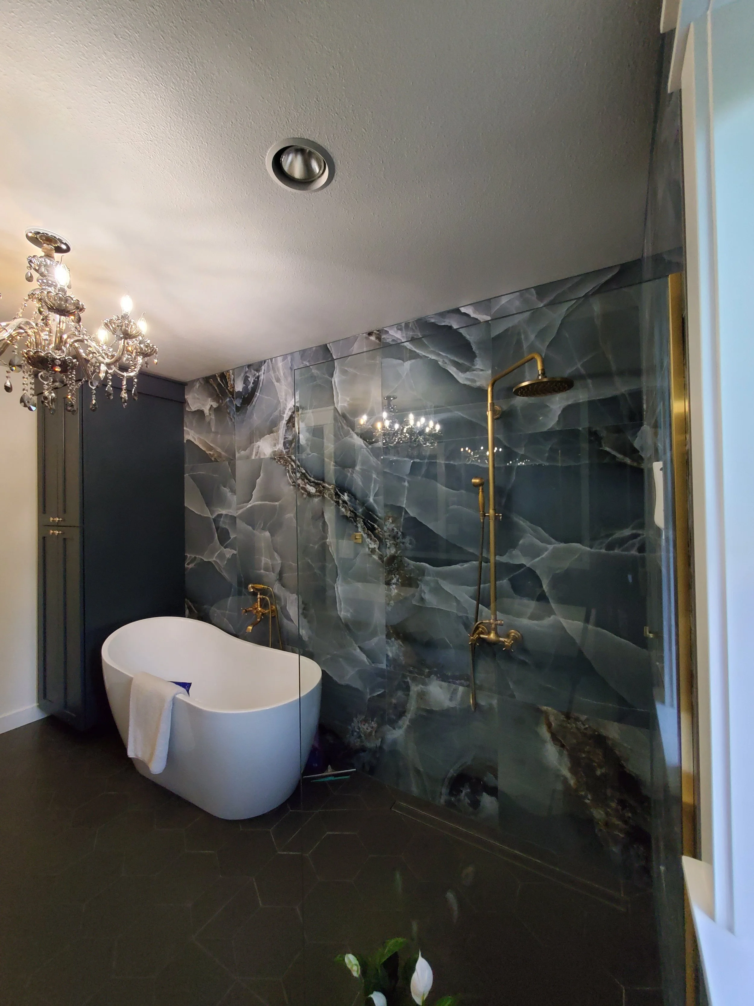 tiles heated floors lighting recessed chandelier