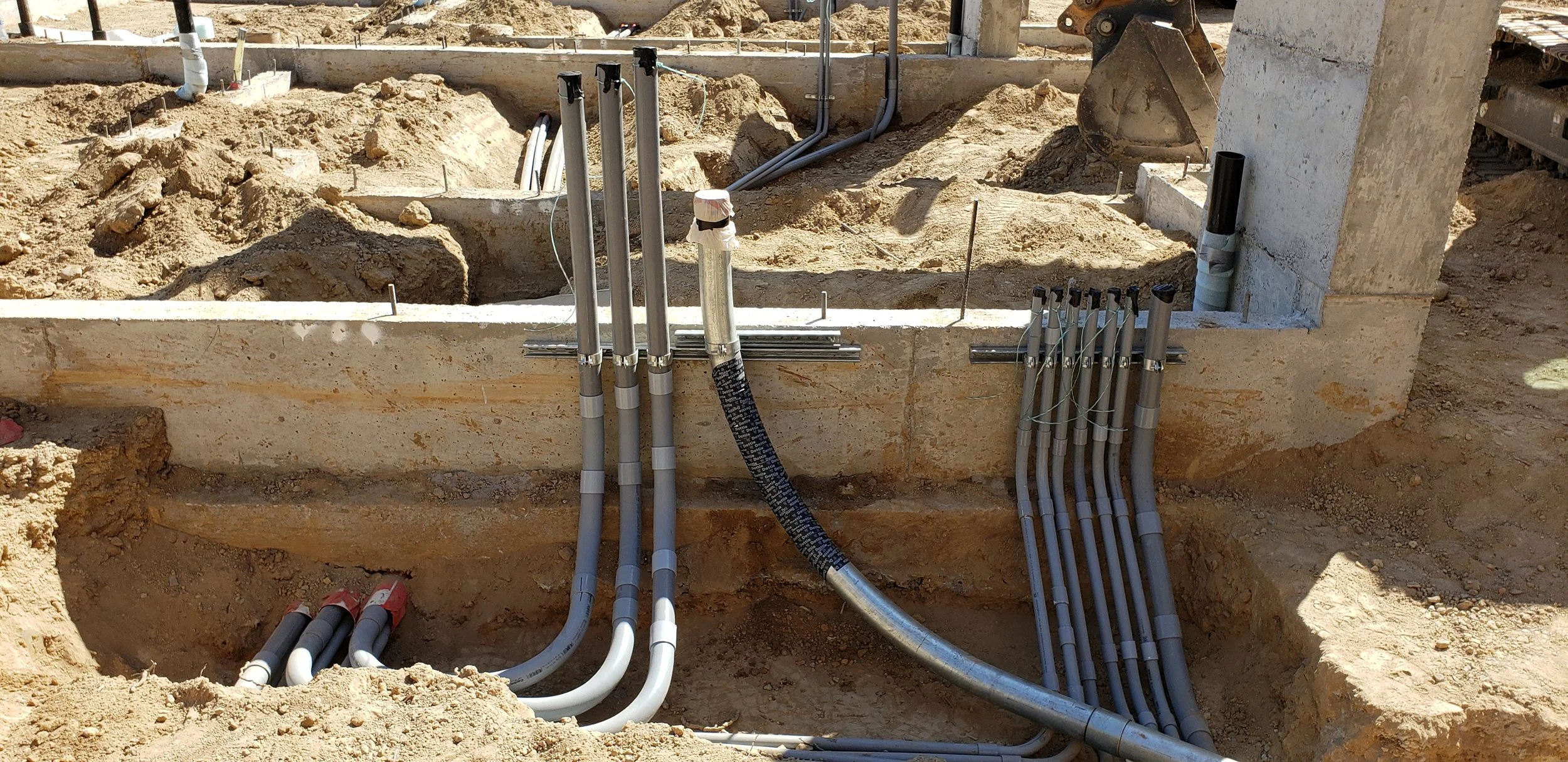 Underground service work utility work conduit