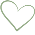 A dark green outline of a heart shape on a transparent background for Tiny Feeding Co. in El Paso, TX where we provide lactation services, occupational therapy, therapeutic ultrasound, and virtual consultations, as well as professional mentorship.