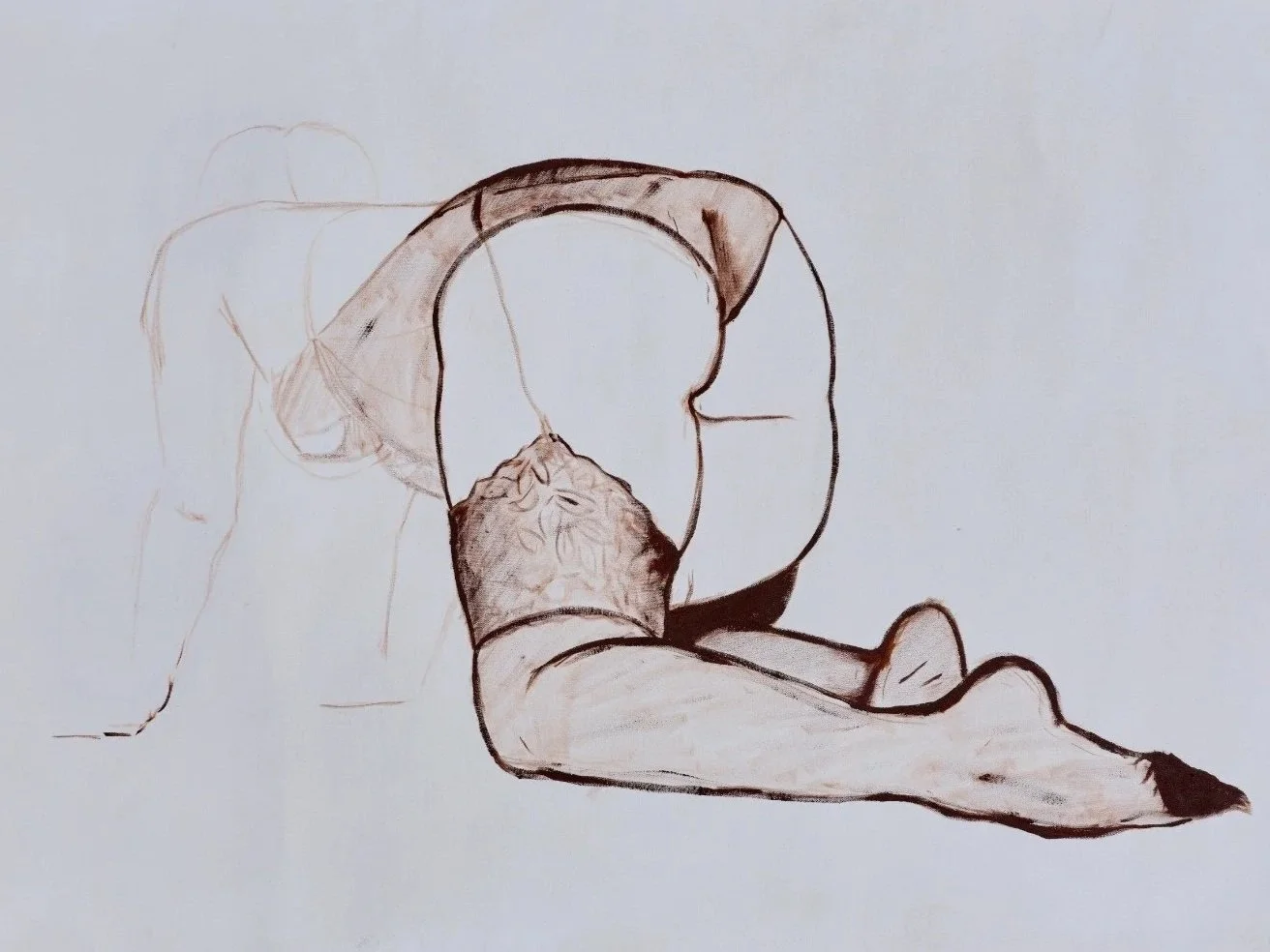 Pose 6, oil on canvas, 139 x 86.5 cm, 2026
