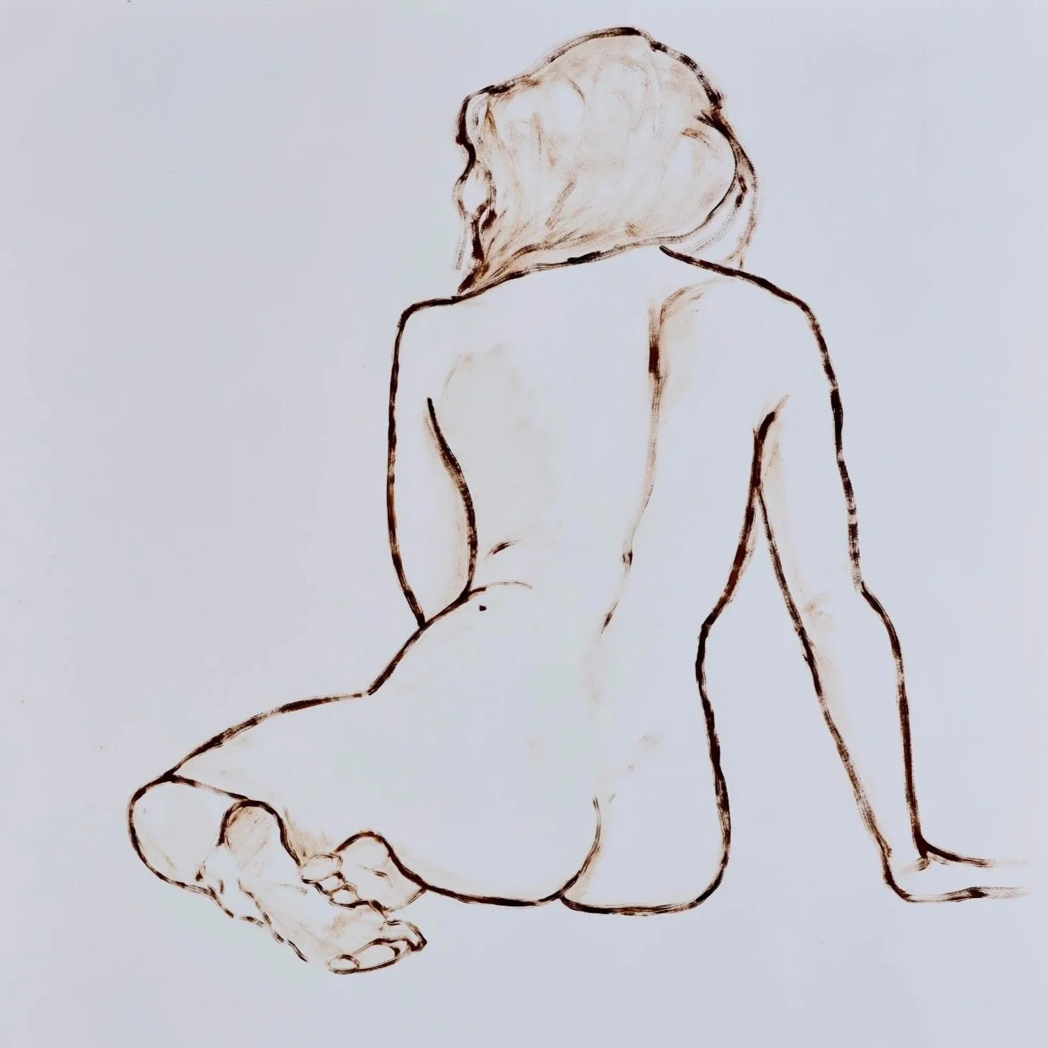 Disconnection I, oil on paper, 120 x 125 cm, 2023