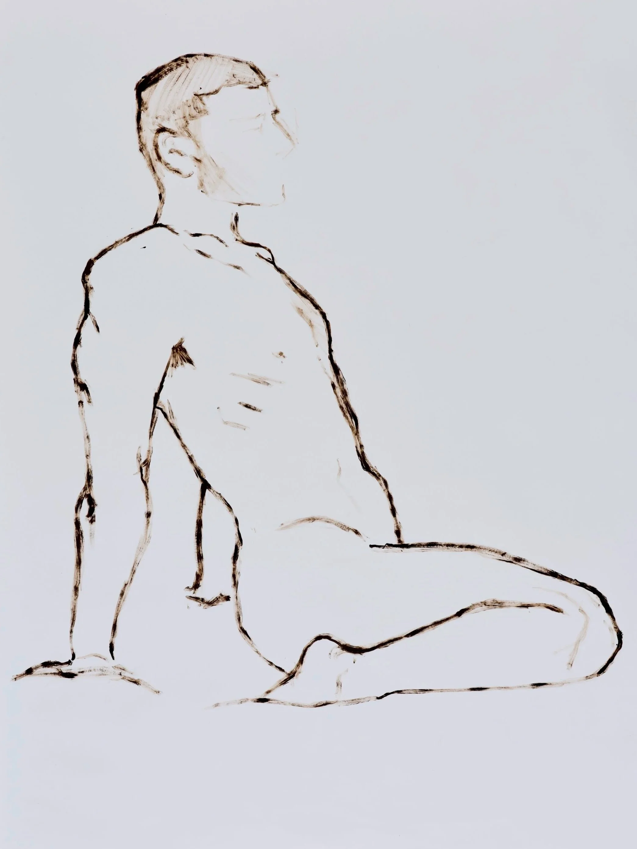 Mirror 1, oil on paper, 114 x 130 cm, 2023