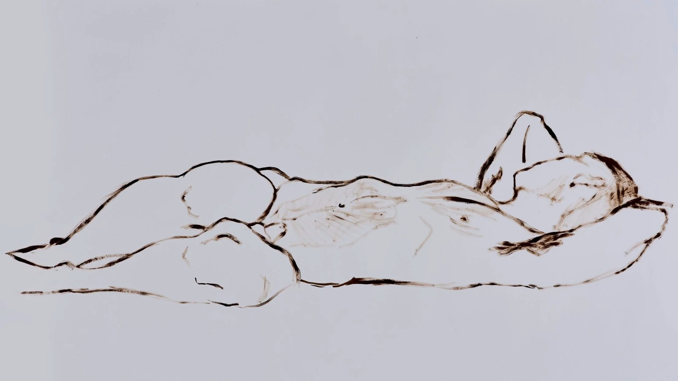 Mirror 2, oil on paper, 100 x 160 cm, 2023