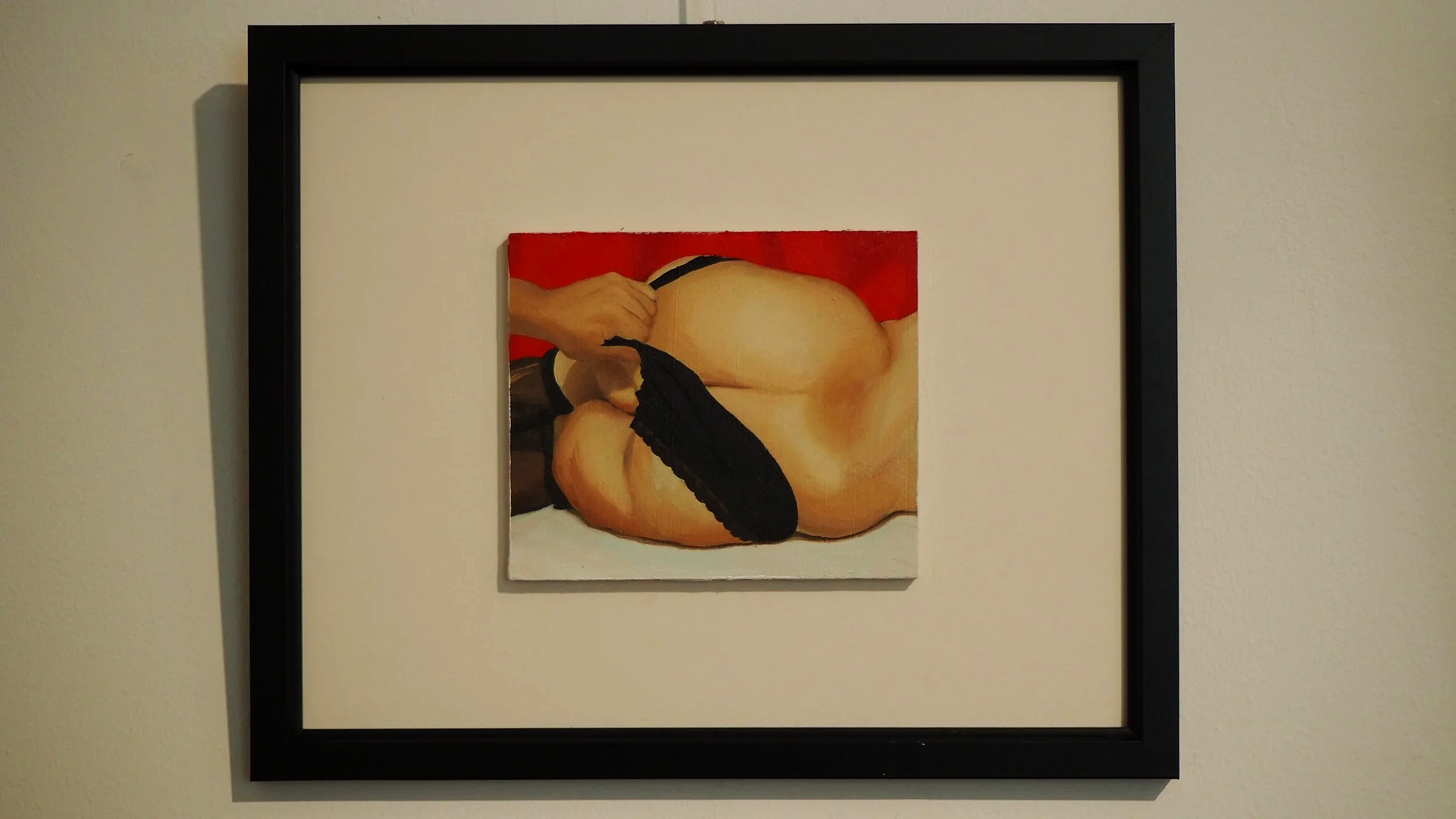 Bum I, oil and acrylic on board (framed),  12 x 10 cm (27 x 22 cm), 2026