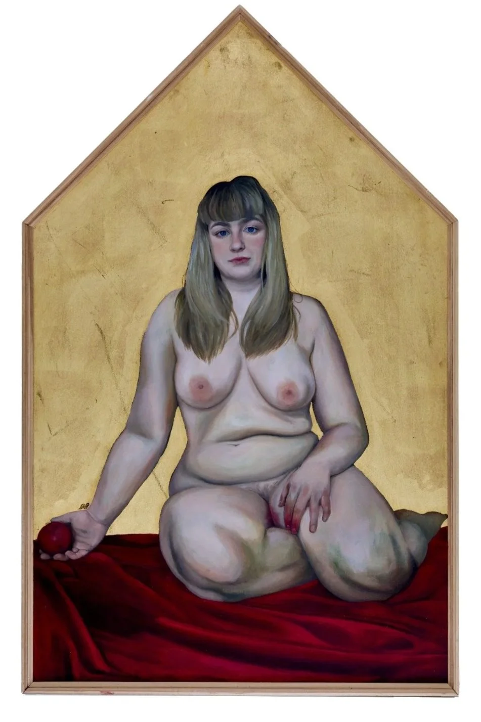 Custodian, oil on poplar board,  100 x 63.5 cm, 2023
