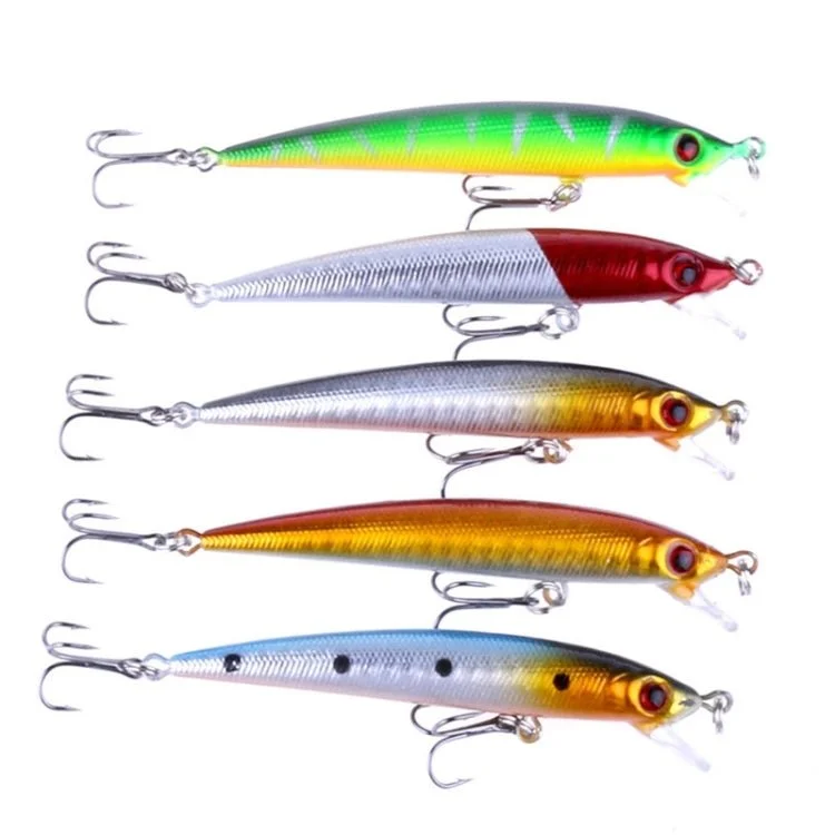 HENGJIA 5 PCS 8.5cm Minnow Plastic Hard Baits Fishing Lures Set Fishing Tackle Baits, 5 PCS 8.5cm