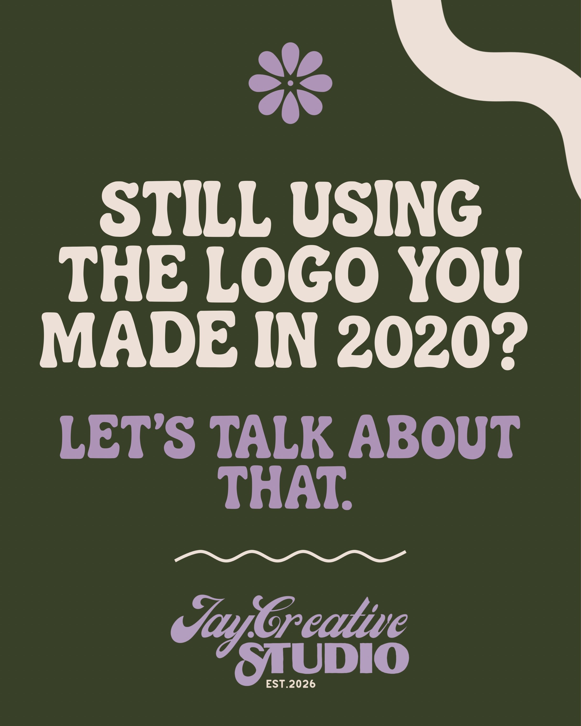 Still using the logo you made in 2020? 👀

If your business has grown but your brand hasn&rsquo;t kept up, it&rsquo;s probably showing more than you think. Swipe through for the 5 signs it&rsquo;s time for a refresh and where to start before you comm