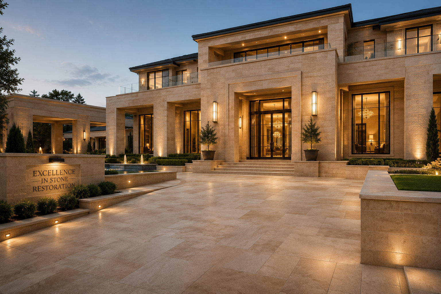 Sandstone restoration services in Vancouver and Los Angeles, including sandstone cleaning, polishing, sealing, and refinishing.