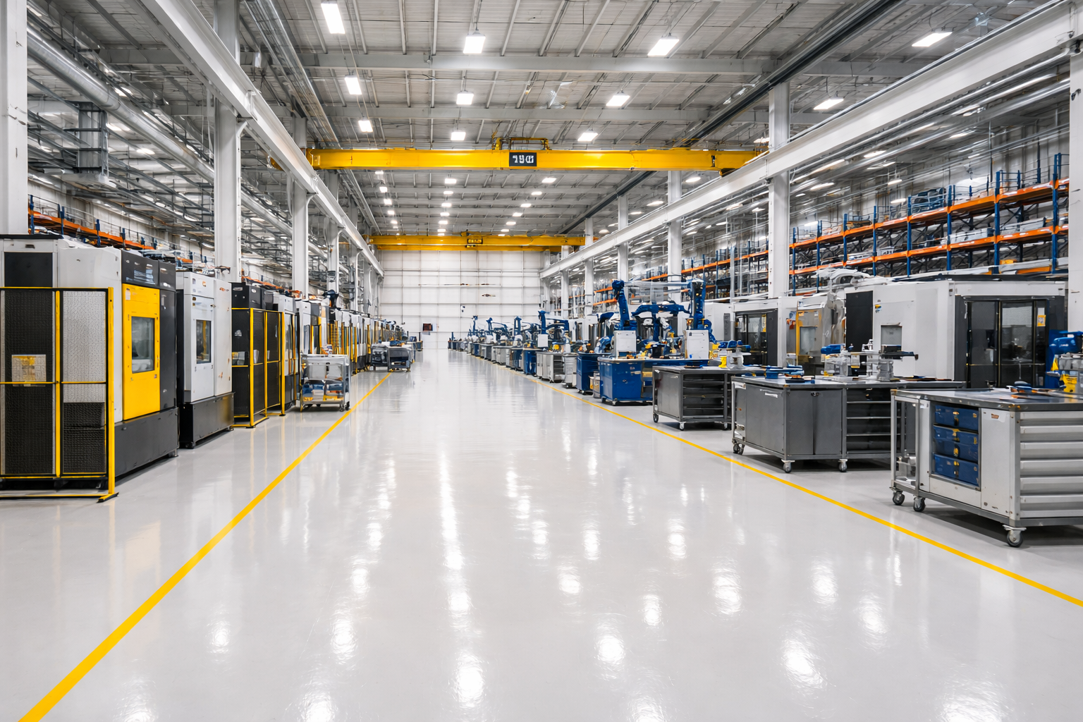 High-performance industrial epoxy systems in Vancouver featuring seamless resin flooring, heavy-duty coatings, chemical resistance, and long-lasting protection for warehouses, factories, and industrial facilities