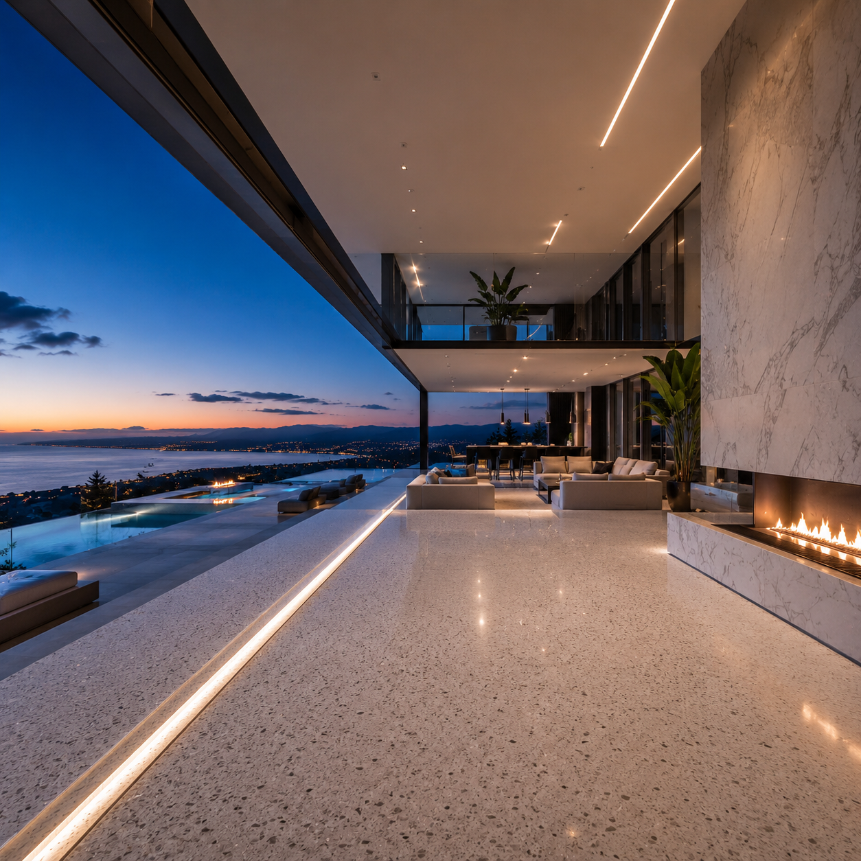 Terrazzo restoration in Vancouver and Los Angeles, including terrazzo polishing, terrazzo refinishing, terrazzo cleaning, terrazzo repair, and terrazzo sealing.
