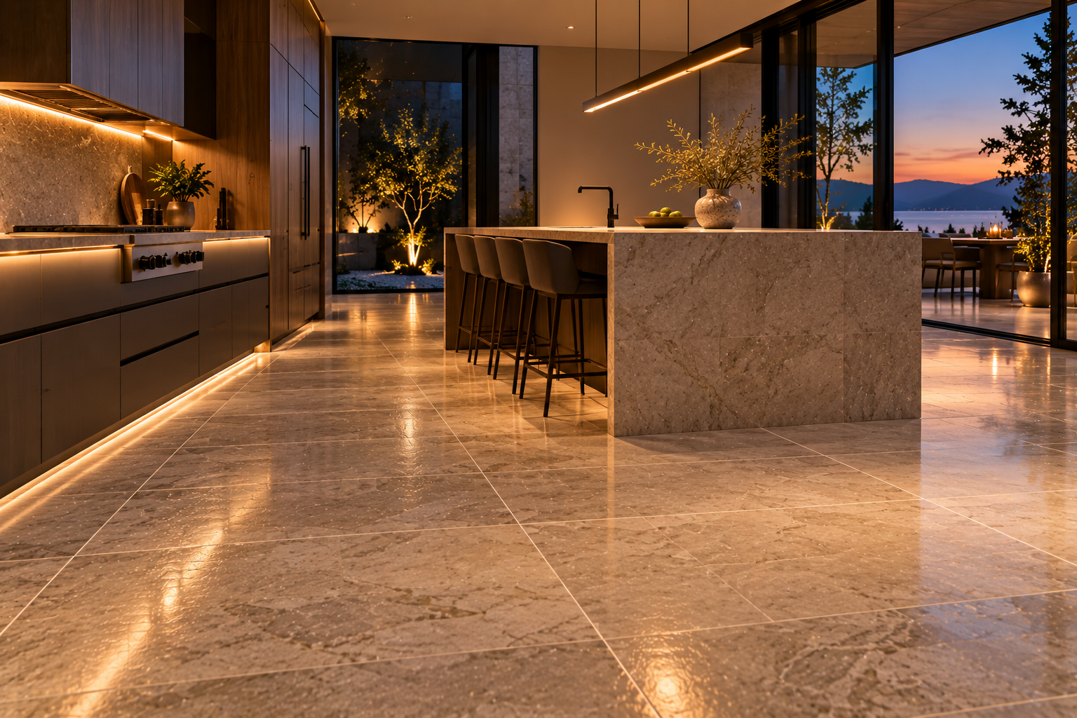 Kitchen tile and grout maintenance by Mr. Marble and Stone, including tile cleaning, grout care, stain prevention, and grout protection for kitchens in Vancouver and Los Angeles.