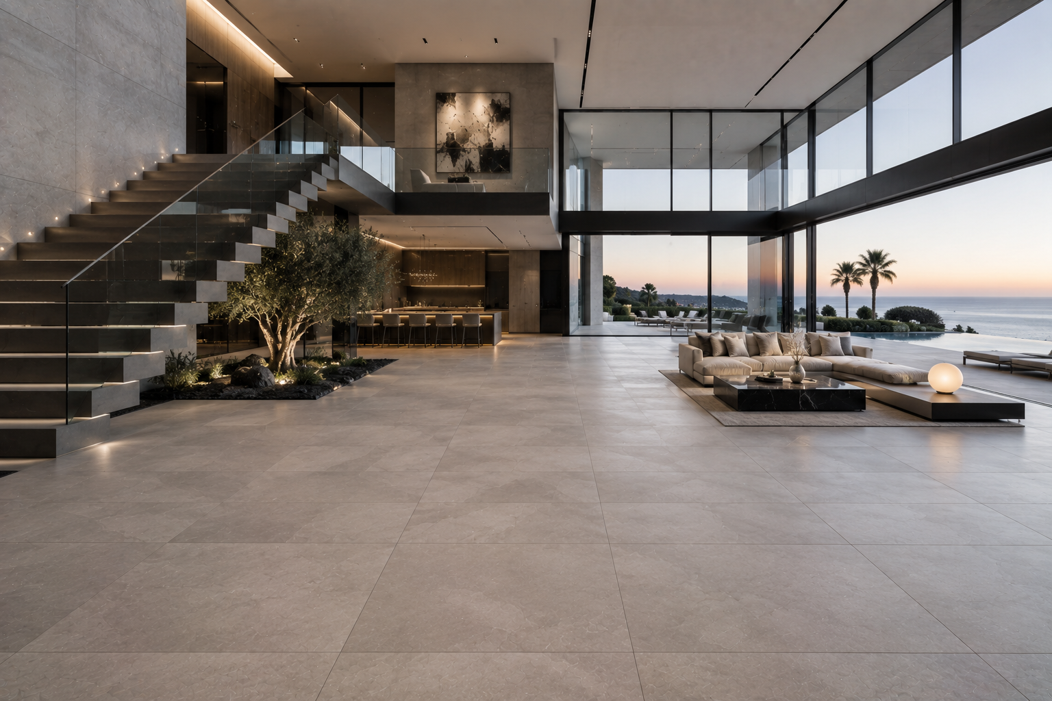 Professional porcelain honing and surface refinishing by Mr. Marble & Stone in Vancouver and Los Angeles.