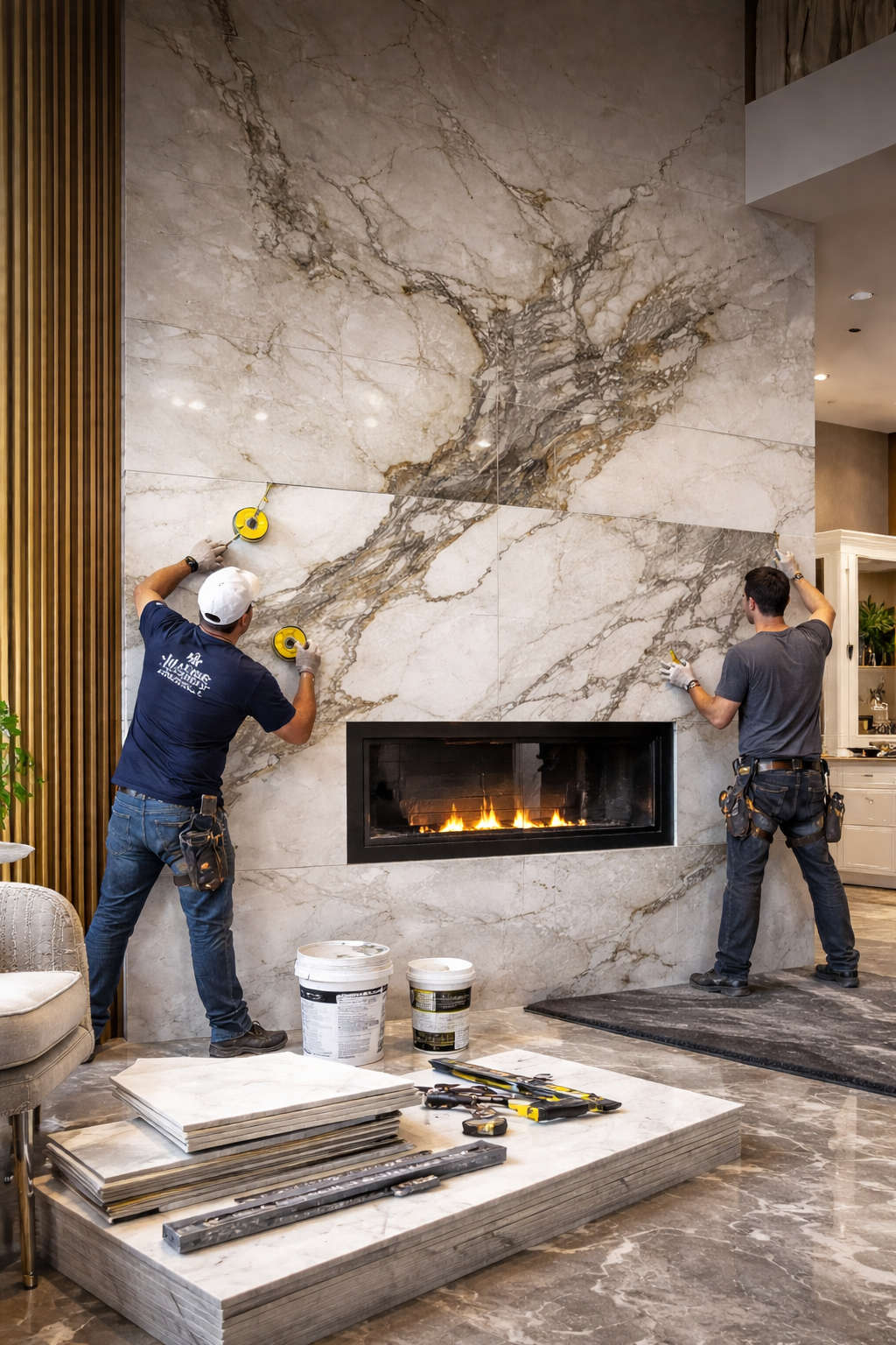 Mr. Marble and Stone luxury marble and stone installation, countertop installation, tile setting, slab fabrication, flooring installation, and custom renovation services in Vancouver