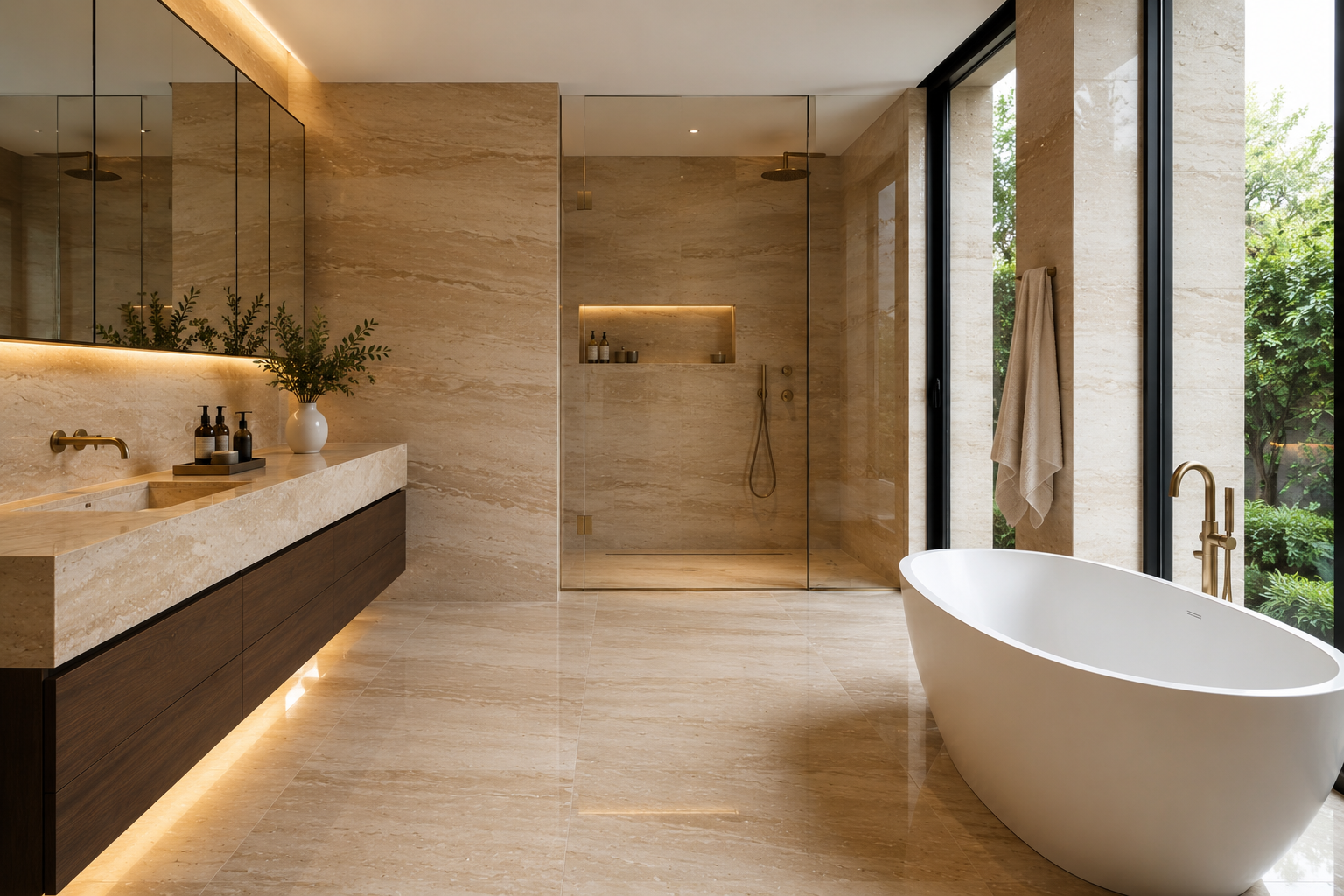 Sandstone bathroom sealing in Vancouver and Los Angeles for durable protection and long-lasting sandstone surfaces.