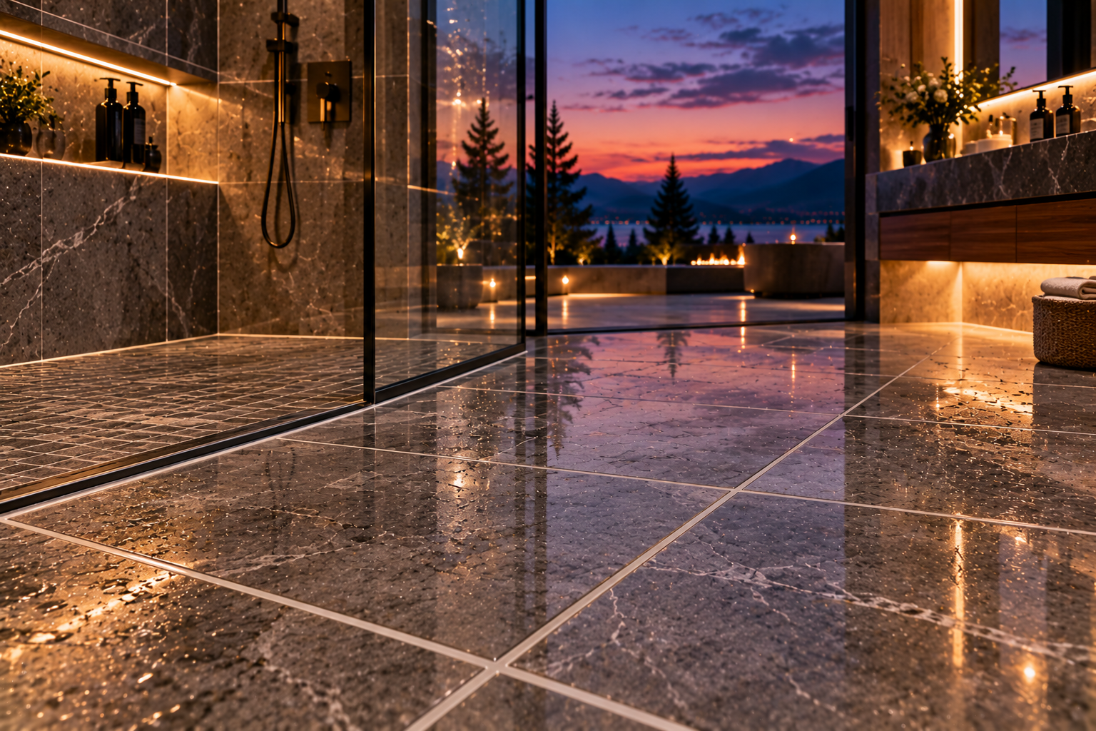 Mr. Marble and Stone epoxy grout installation and restoration in Vancouver and Los Angeles, providing dense, stain-resistant, water-resistant grout for showers, bathrooms, kitchens, floors, pools, and high-use tile surfaces.