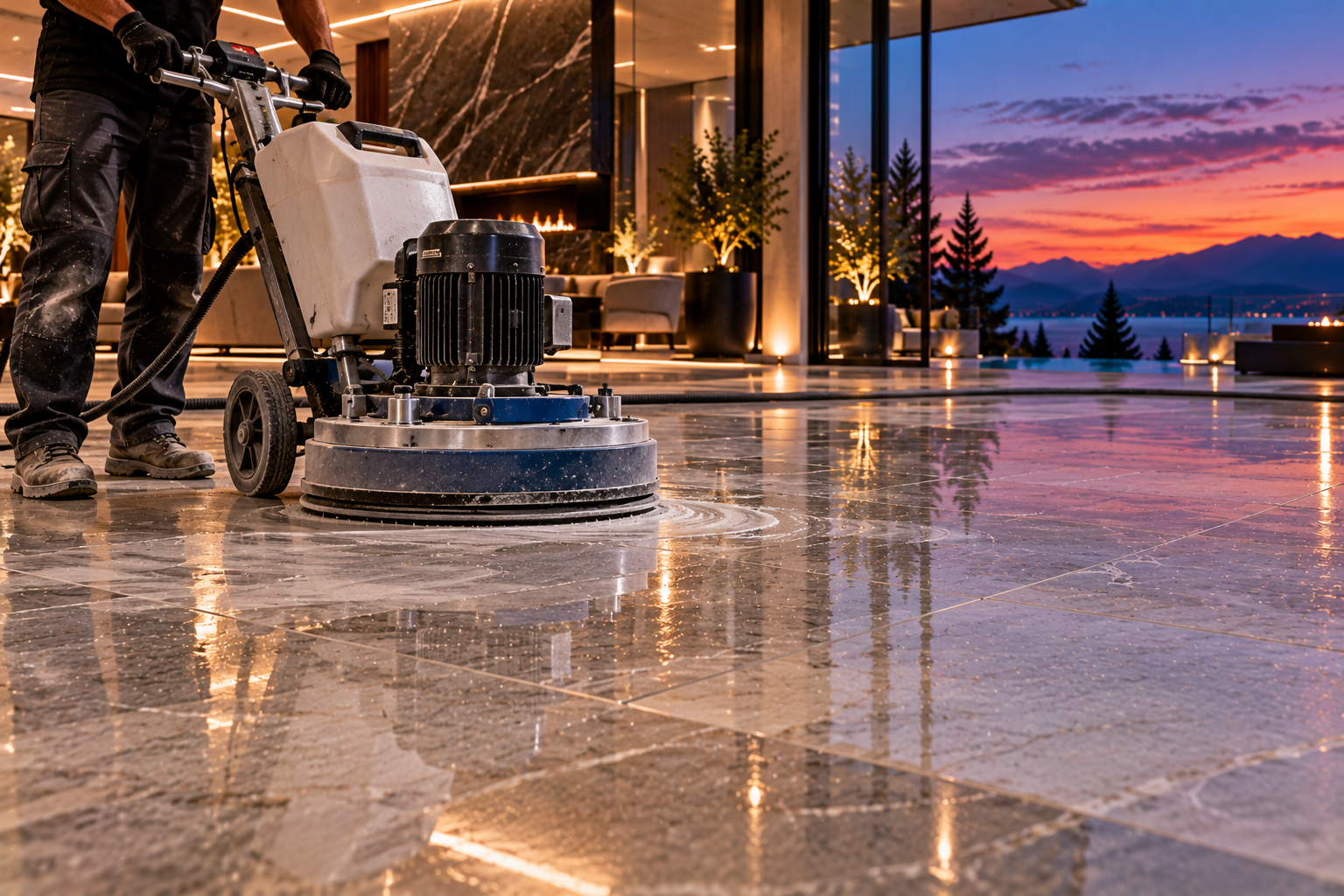 Mr. Marble and Stone tile leveling in Vancouver and Los Angeles, correcting uneven tiles, height differences, and lippage for smoother, more uniform floors, walls, showers, patios, and other tiled surfaces.