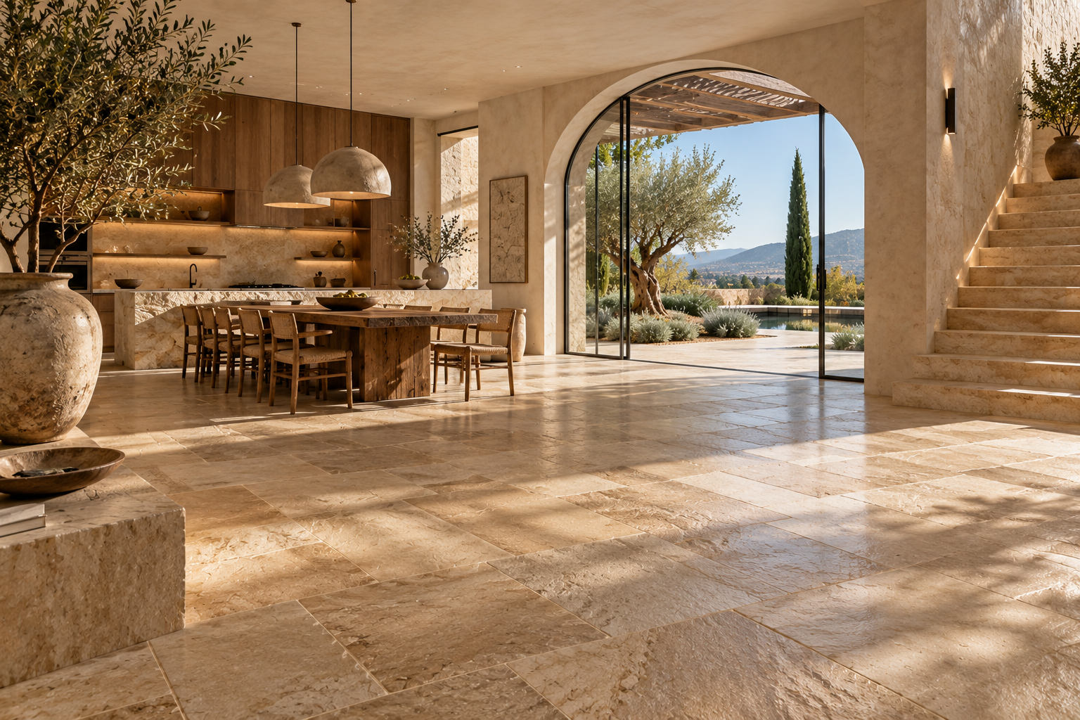 Sandstone Floor Installation in Vancouver & Los Angeles | Mr. Marble and Stone — Sandstone flooring, natural stone floor installation, sandstone tile installation, custom sandstone floors, and luxury residential flooring.