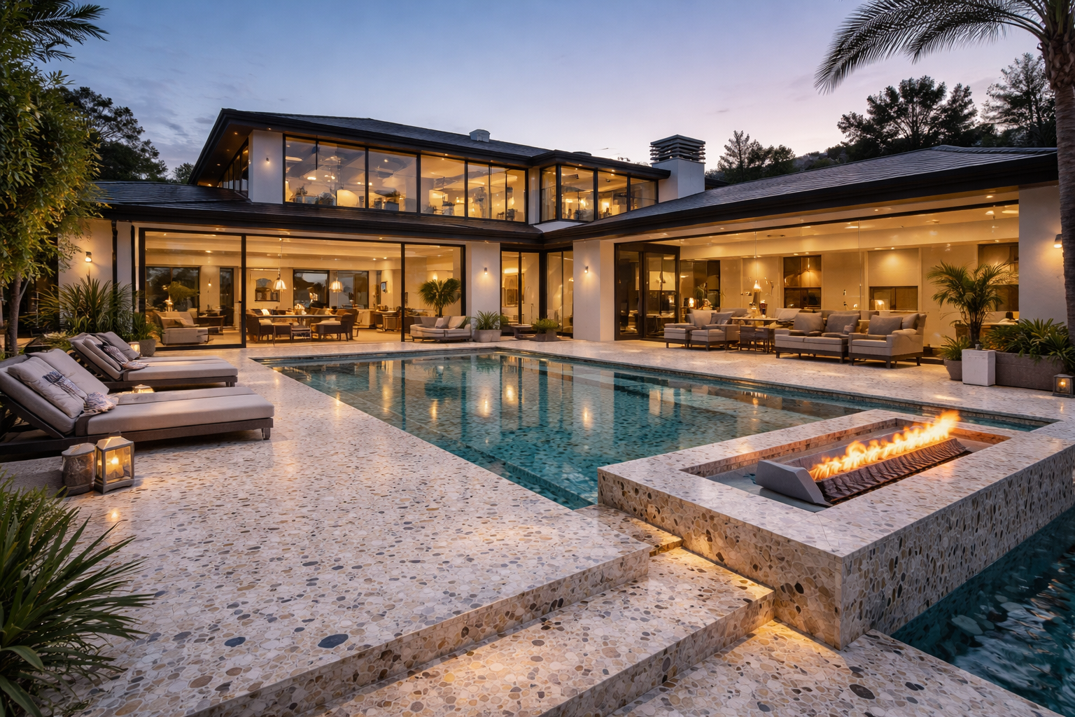 Mr. Marble and Stone luxury terrazzo installation in Vancouver featuring custom terrazzo flooring, seamless terrazzo surfaces, polished terrazzo finishes, modern mansion interiors, and high-end terrazzo craftsmanship.