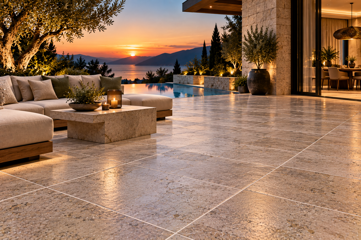 Mr. Marble and Stone patio grout refresh in Vancouver and Los Angeles, revitalizing faded, stained, and discolored grout lines to restore a clean, vibrant, and beautifully defined outdoor tile finish.