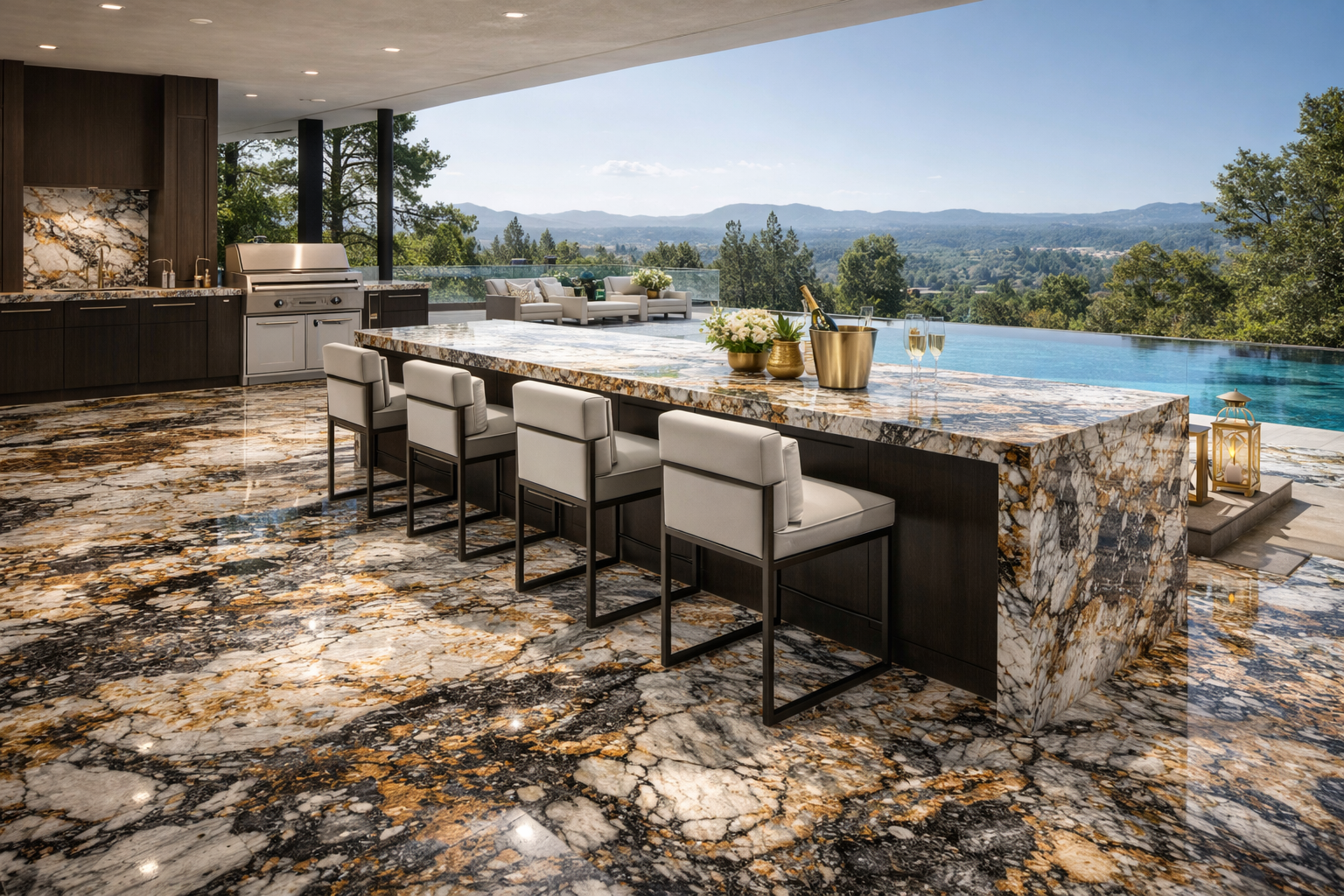 Mr. Marble and Stone luxury granite installation, granite countertop installation, granite slab fitting, granite flooring, outdoor granite kitchens, granite fireplace surrounds, and custom granite finishing services in Vancouver