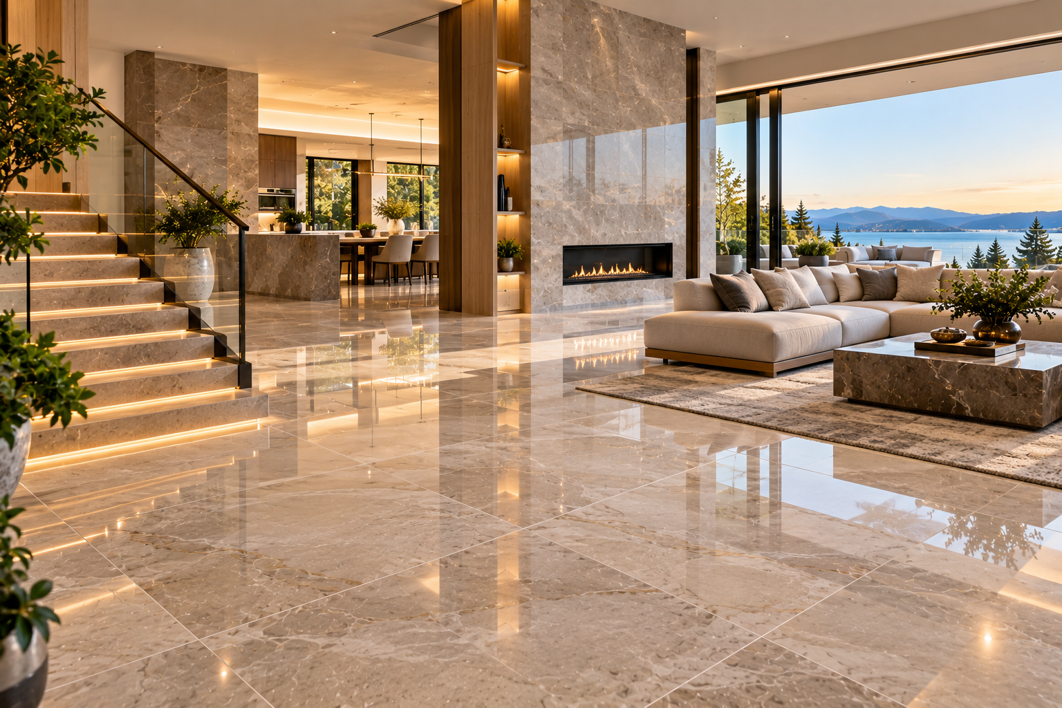 Residential tile repair in Vancouver and Los Angeles by Mr. Marble and Stone, expertly repairing cracked, chipped, stained, and damaged tiles throughout homes for a seamless, durable, refreshed finish.